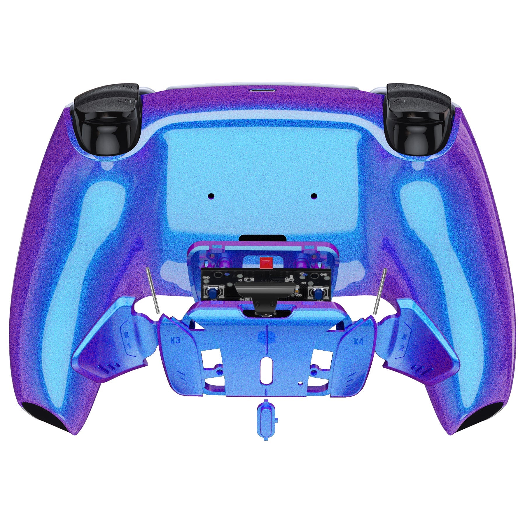 eXtremeRate Remappable RISE4 V3 Remap Kit for PS5 Controller BDM-030/040/050 - Chameleon Purple Blue eXtremeRate