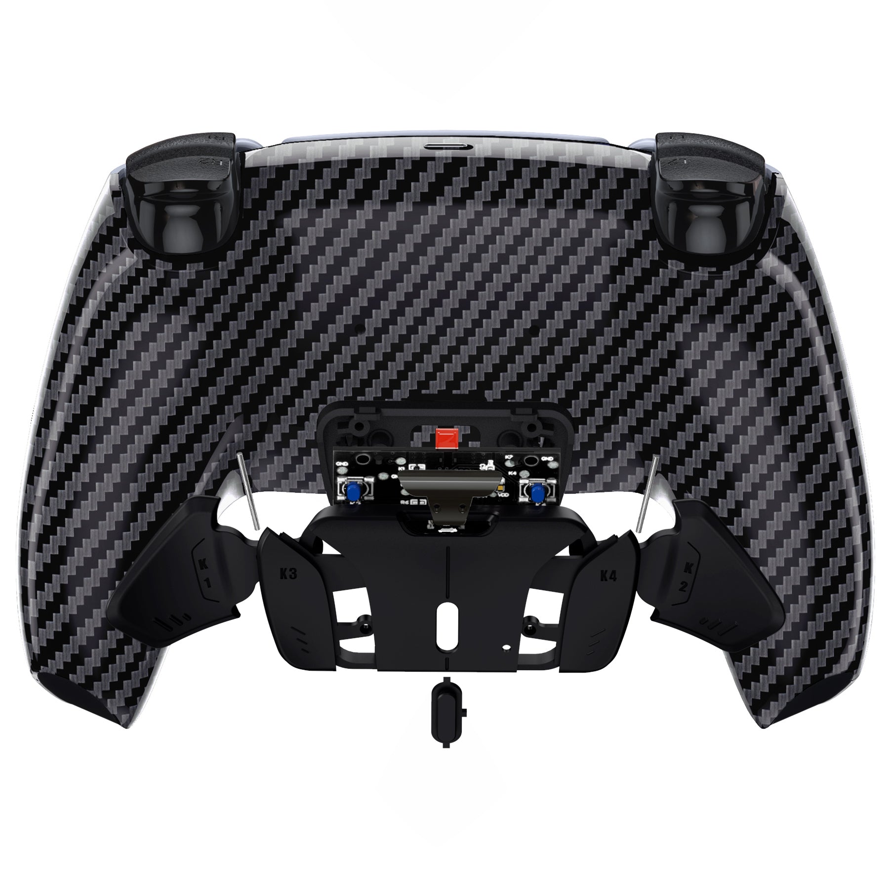 eXtremeRate Remappable RISE4 V3 Remap Kit for PS5 Controller BDM-030/040/050 - Graphite Carbon Fiber eXtremeRate