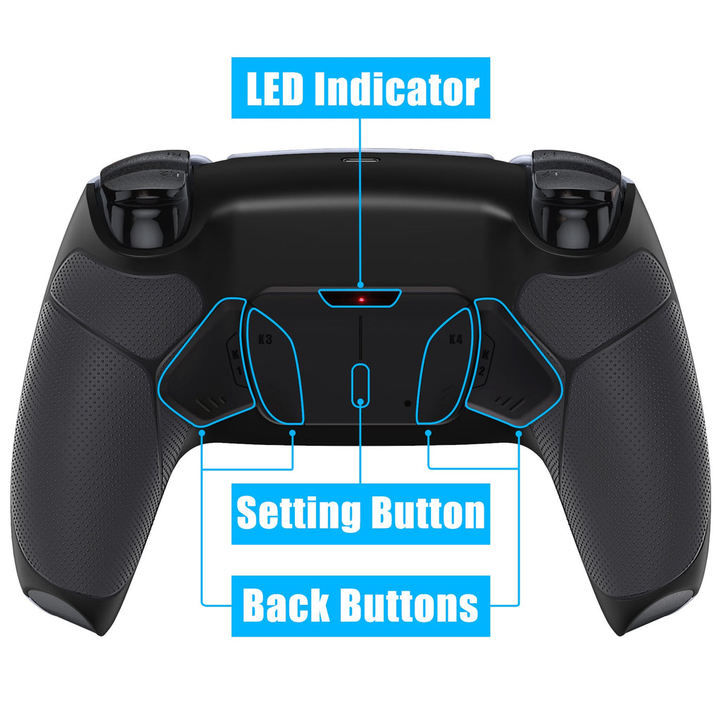 eXtremeRate Remappable RISE4 V3 Remap Kit for PS5 Controller BDM-030/040/050 - Rubberized Black eXtremeRate