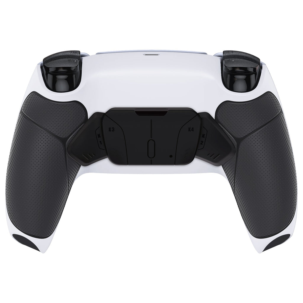 eXtremeRate Remappable RISE4 V3 Remap Kit for PS5 Controller BDM-030/040/050 - Rubberized Black Grips with Black Back Paddles eXtremeRate