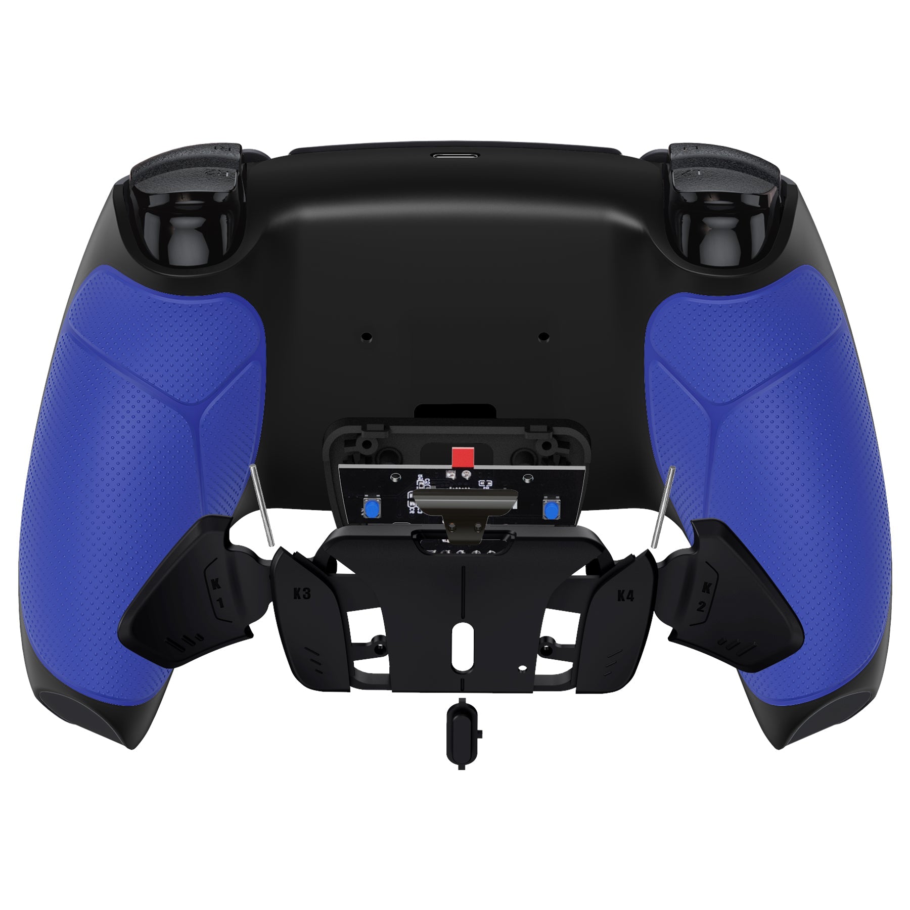 eXtremeRate Remappable RISE4 V3 Remap Kit for PS5 Controller BDM-030/040/050 - Rubberized Blue eXtremeRate