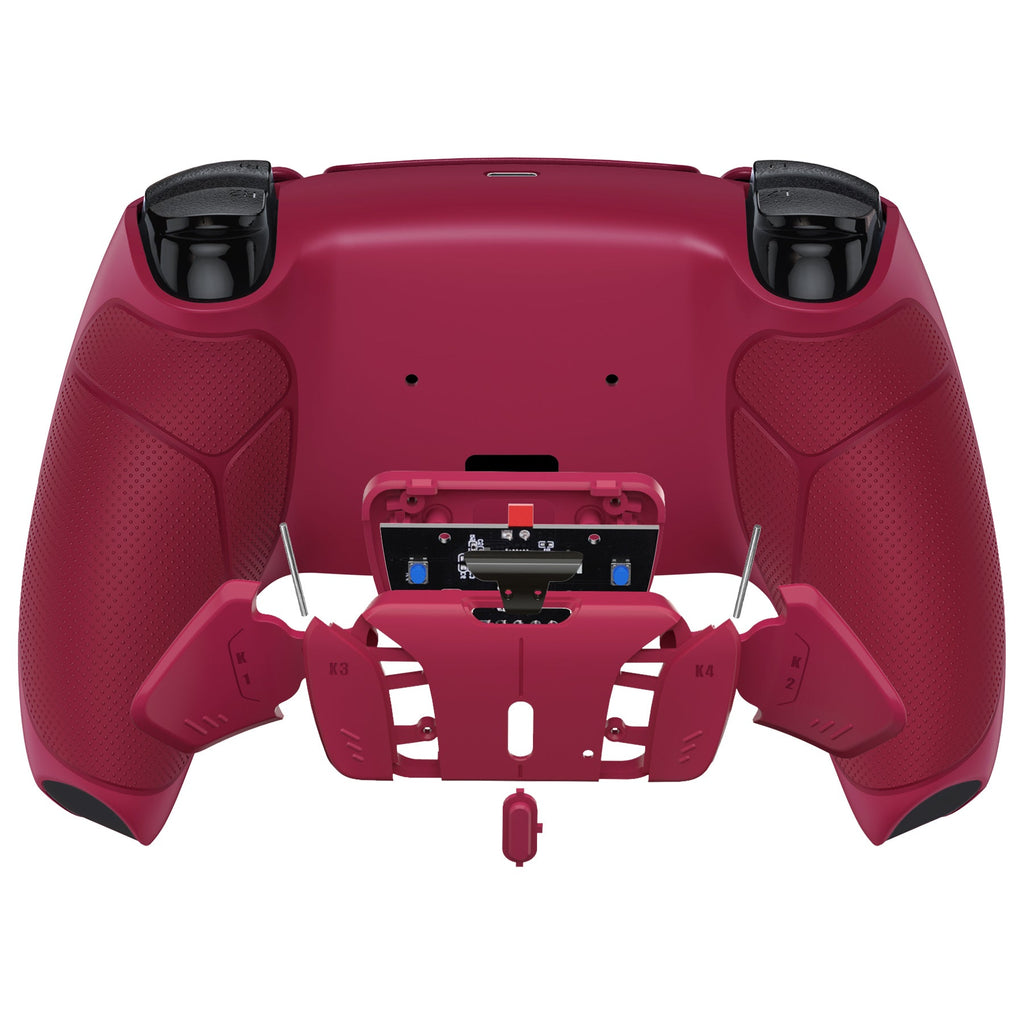 eXtremeRate Remappable RISE4 V3 Remap Kit for PS5 Controller BDM-030/040/050 - Rubberized Cosmic Red eXtremeRate