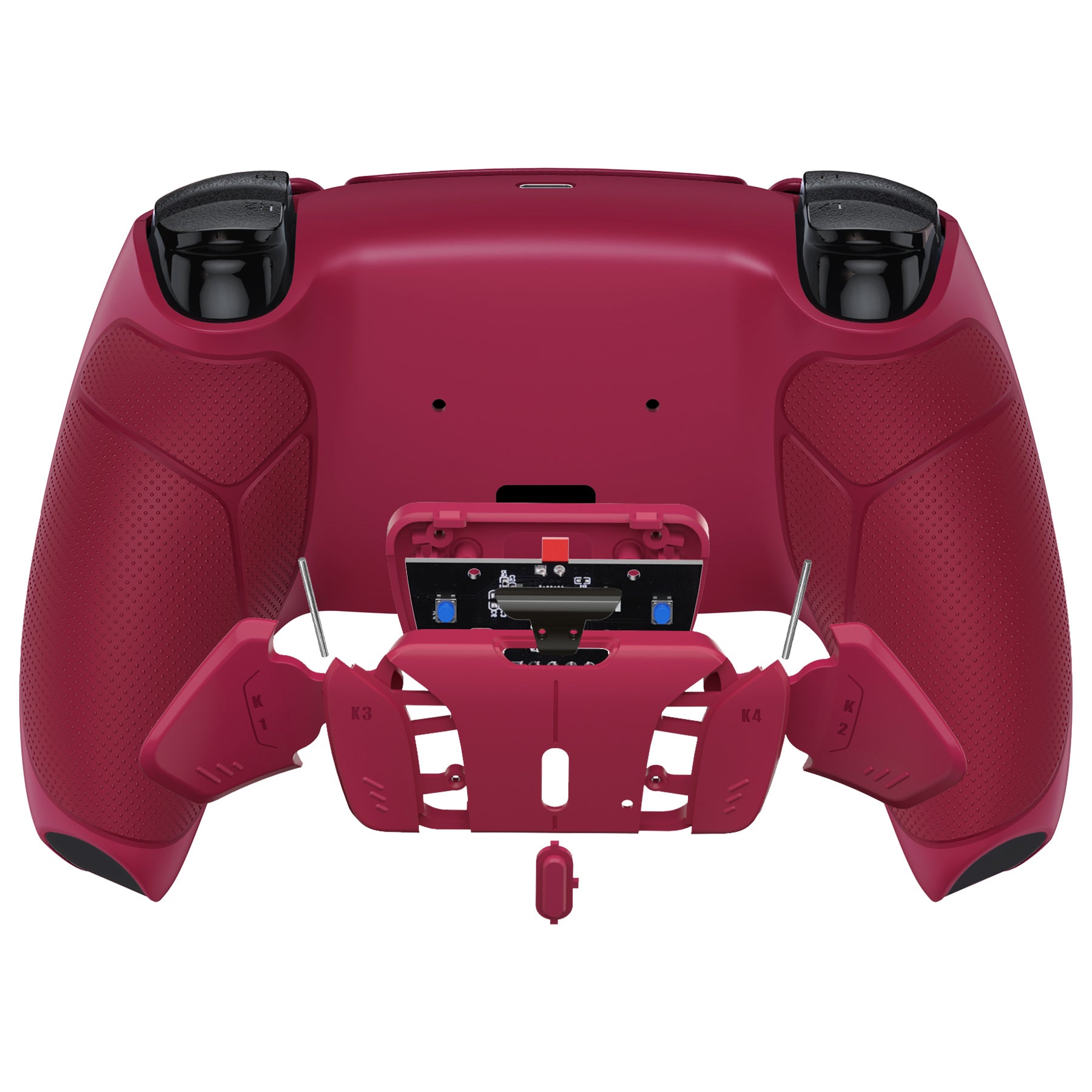 eXtremeRate Remappable RISE4 V3 Remap Kit for PS5 Controller BDM-030/040/050 - Rubberized Cosmic Red eXtremeRate