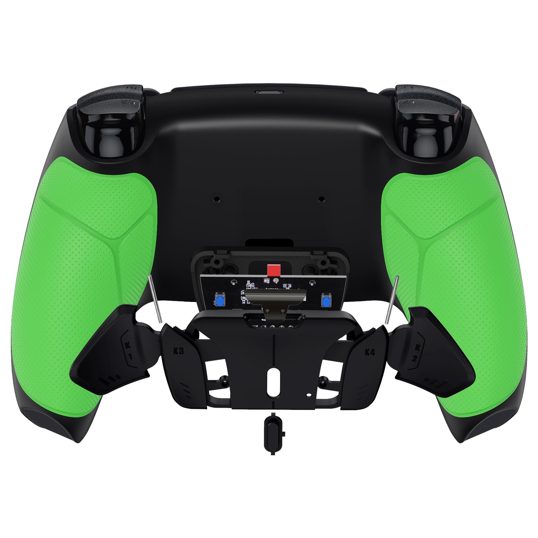 eXtremeRate Remappable RISE4 V3 Remap Kit for PS5 Controller BDM-030/040/050 - Rubberized Green eXtremeRate
