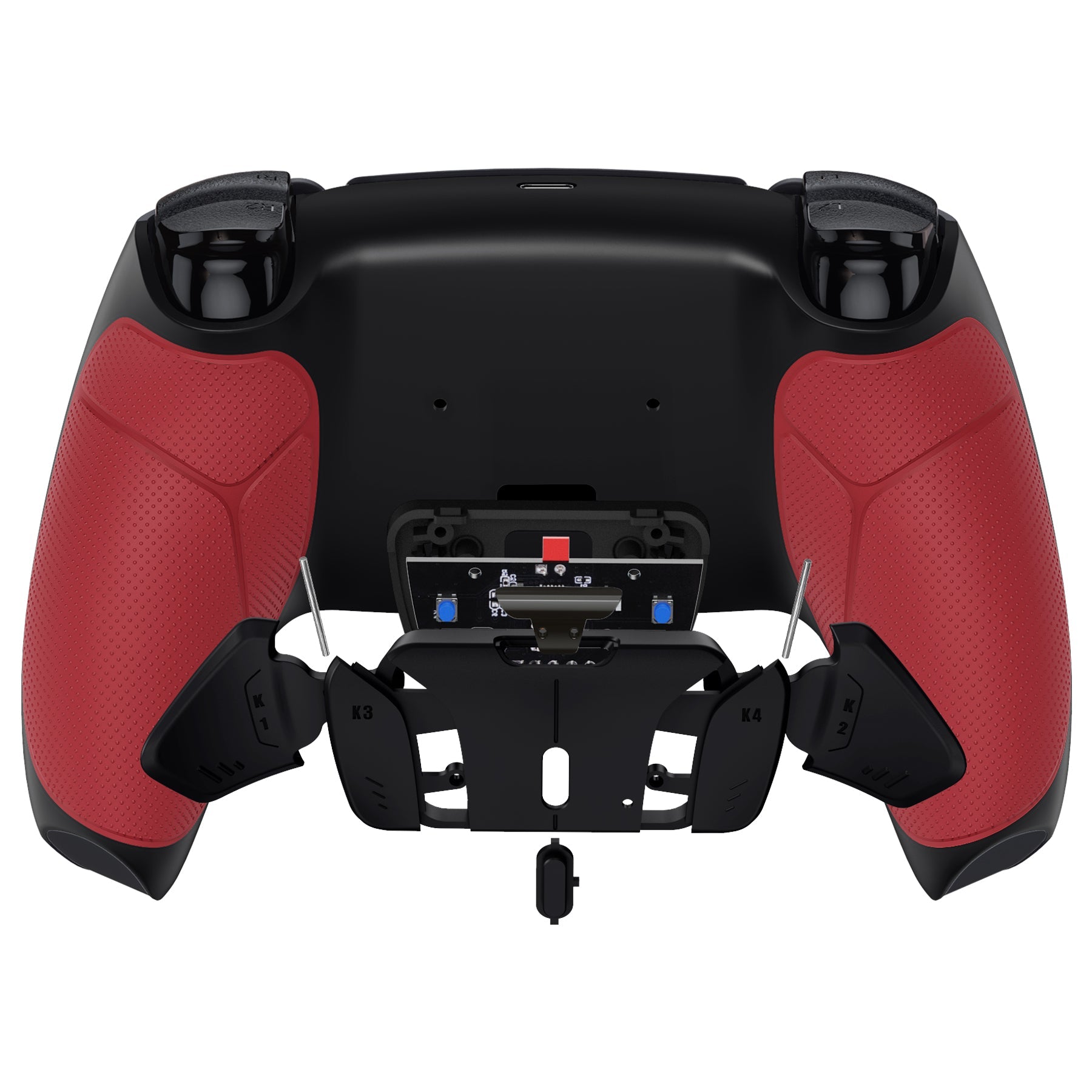 eXtremeRate Remappable RISE4 V3 Remap Kit for PS5 Controller BDM-030/040/050 - Rubberized Red eXtremeRate