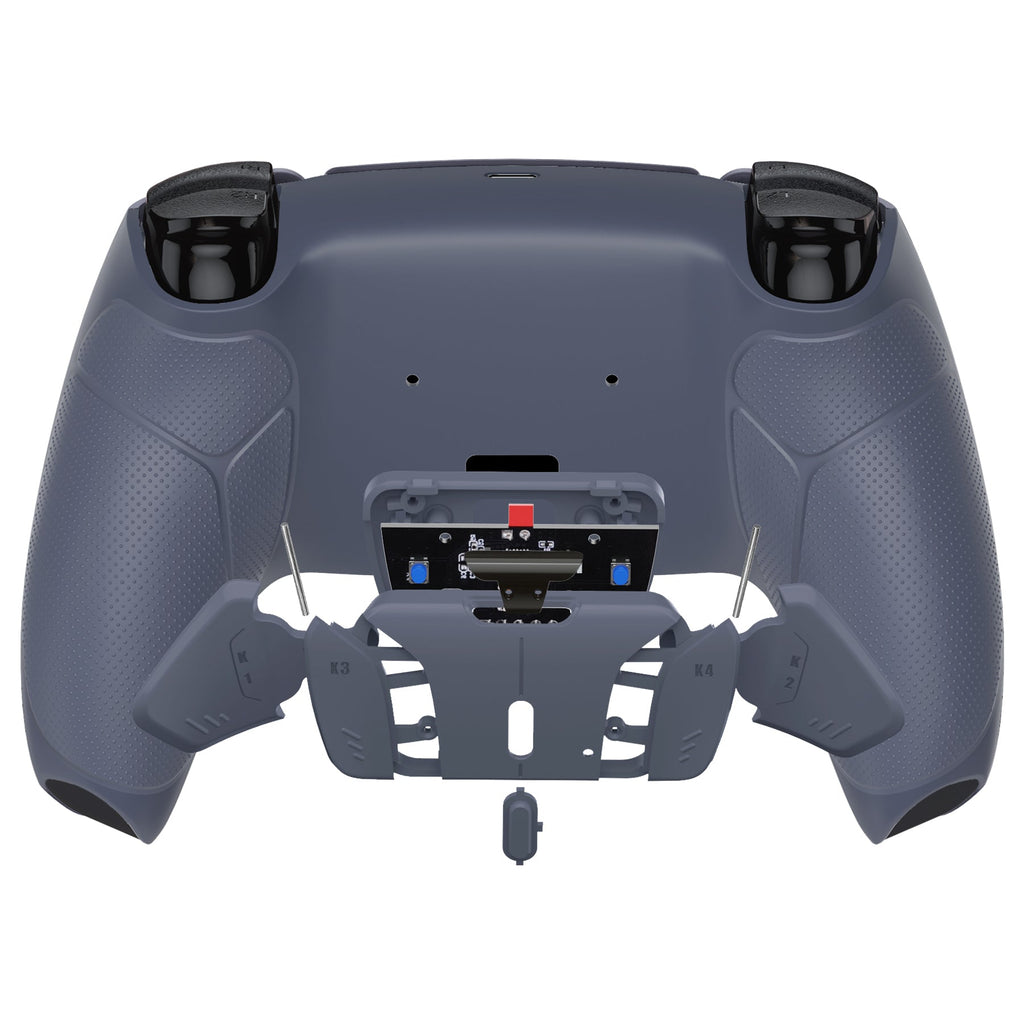eXtremeRate Remappable RISE4 V3 Remap Kit for PS5 Controller BDM-030/040/050 - Rubberized Sterling Silver eXtremeRate