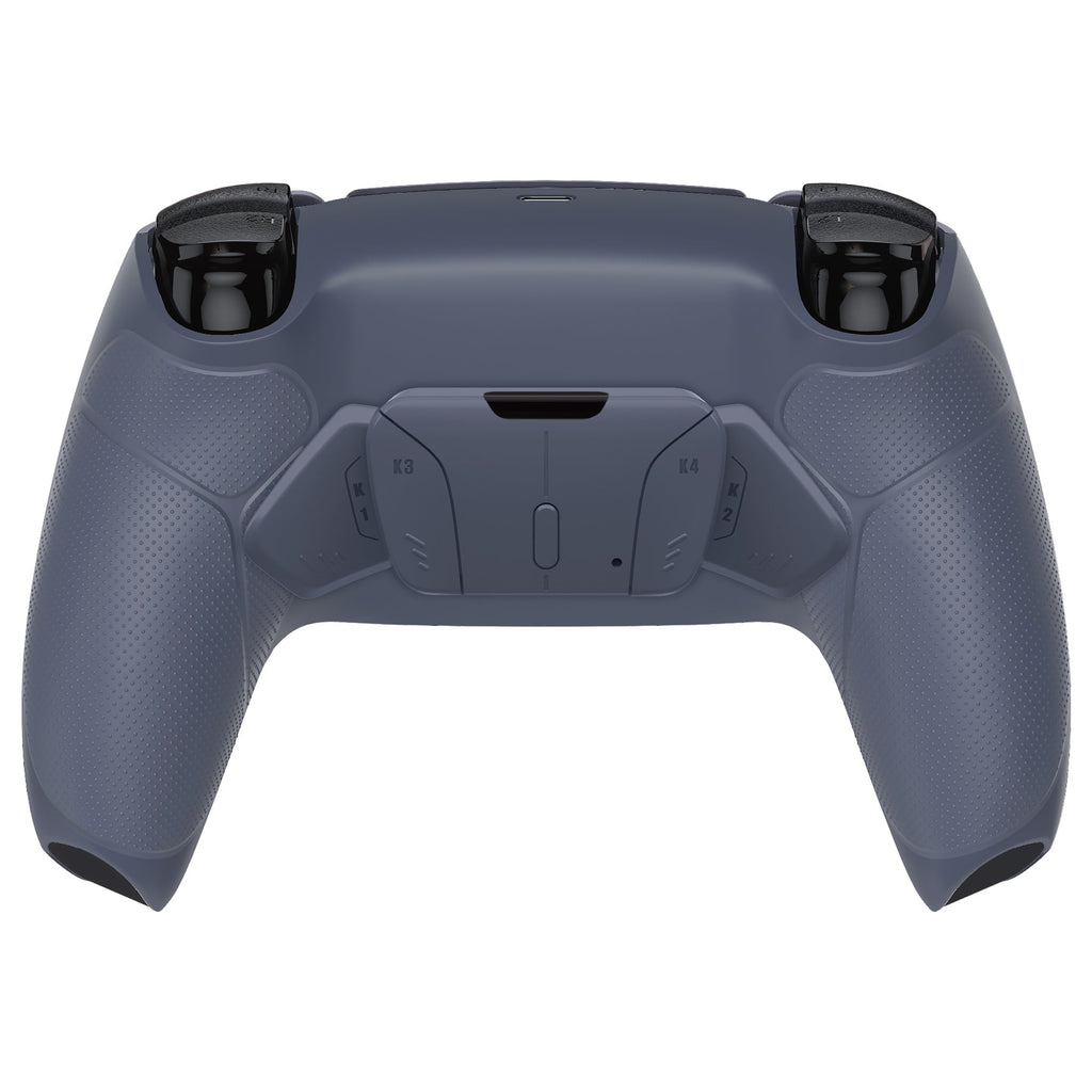 eXtremeRate Remappable RISE4 V3 Remap Kit for PS5 Controller BDM-030/040/050 - Rubberized Sterling Silver eXtremeRate
