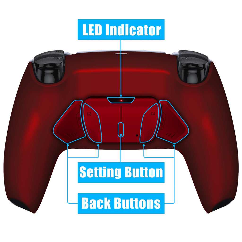 eXtremeRate Remappable RISE4 V3 Remap Kit for PS5 Controller BDM-030/040/050 - Scarlet Red eXtremeRate