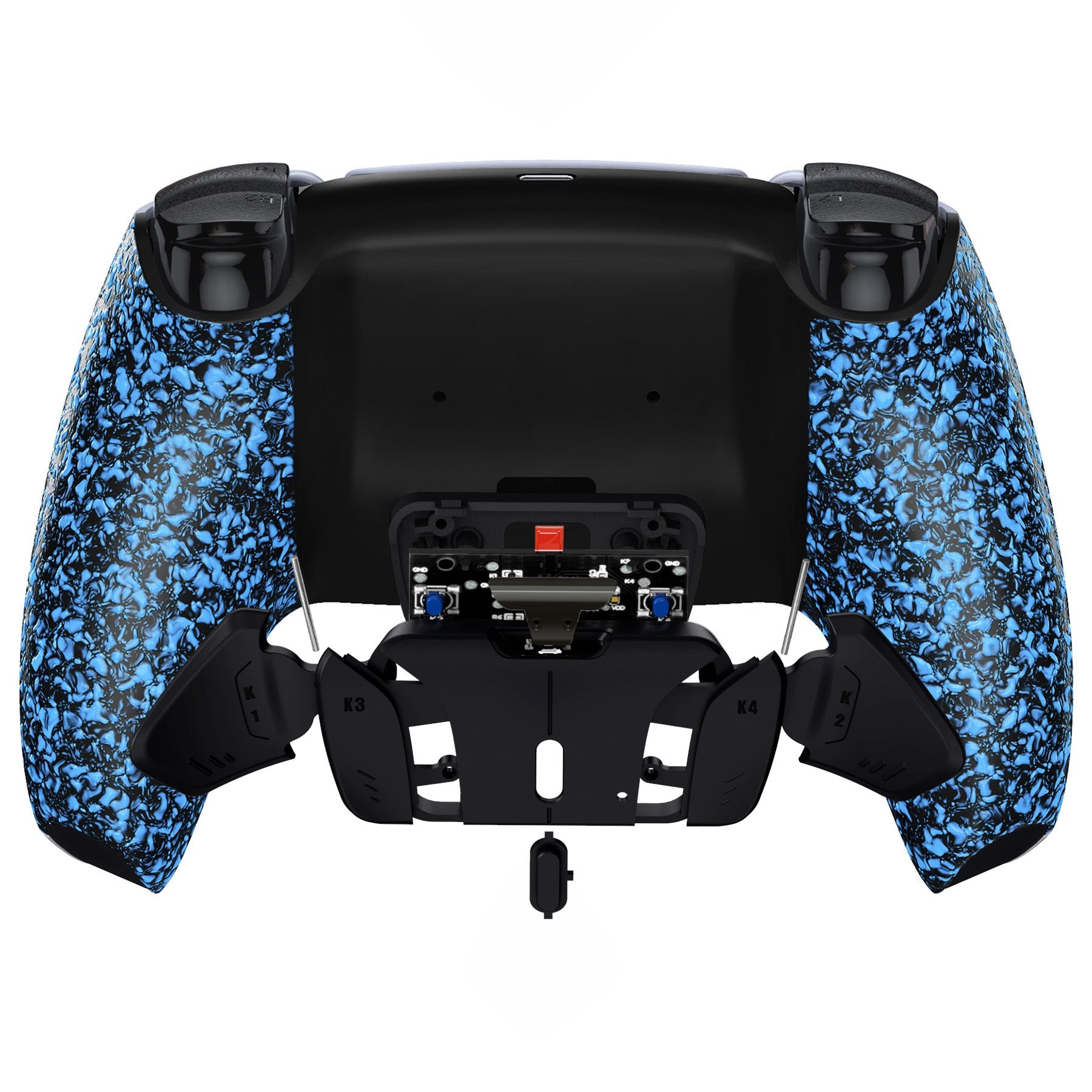 eXtremeRate Remappable RISE4 V3 Remap Kit for PS5 Controller BDM-030/040/050 - Textured Blue eXtremeRate