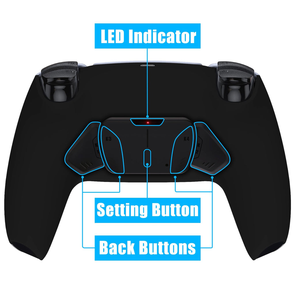 eXtremeRate Remappable RISE4 V4 Remap Kit for PS5 Controller BDM-030/040/050/060 - Black eXtremeRate