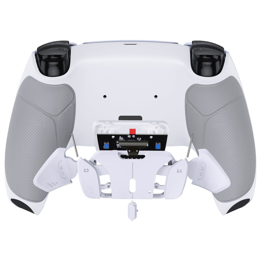 eXtremeRate Remappable RISE4 V4 Remap Kit for PS5 Controller BDM-030/040/050/060 - Rubberized White eXtremeRate