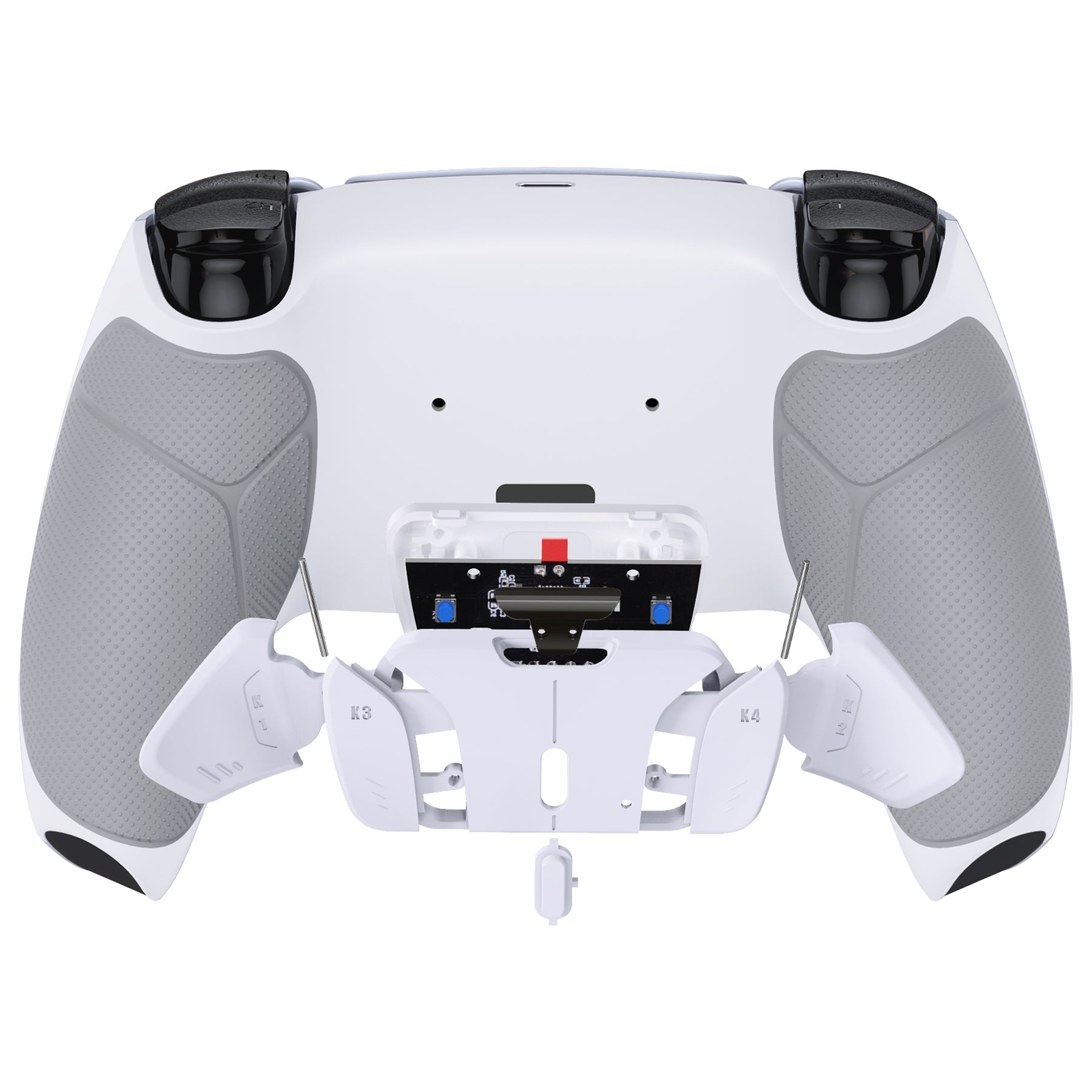 eXtremeRate Remappable RISE4 V4 Remap Kit for PS5 Controller BDM-030/040/050/060 - Rubberized White eXtremeRate