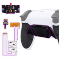 eXtremeRate Remappable RISE4 V4 Remap Kit for PS5 Controller BDM-030/040/050/060 - Rubberized White Black- Black eXtremeRate