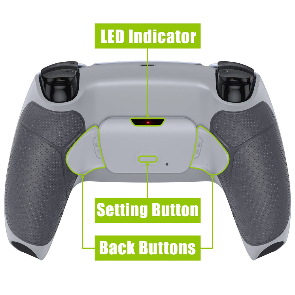 eXtremeRate Remappable RISE V3 Remap Kit for PS5 Controller BDM-030/040/050 - Rubberized Classic Gray eXtremeRate