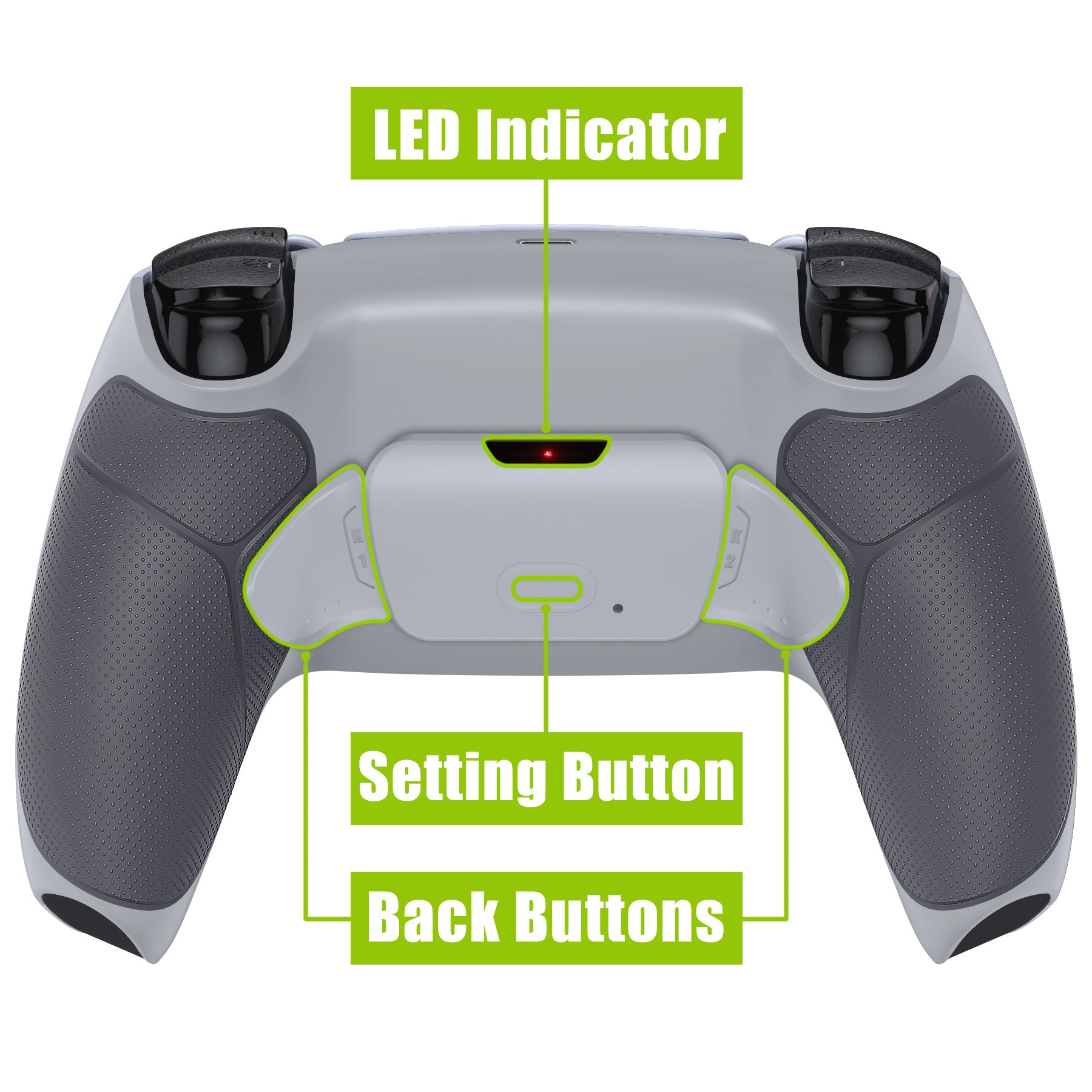 eXtremeRate Remappable RISE V3 Remap Kit for PS5 Controller BDM-030/040/050 - Rubberized Classic Gray eXtremeRate