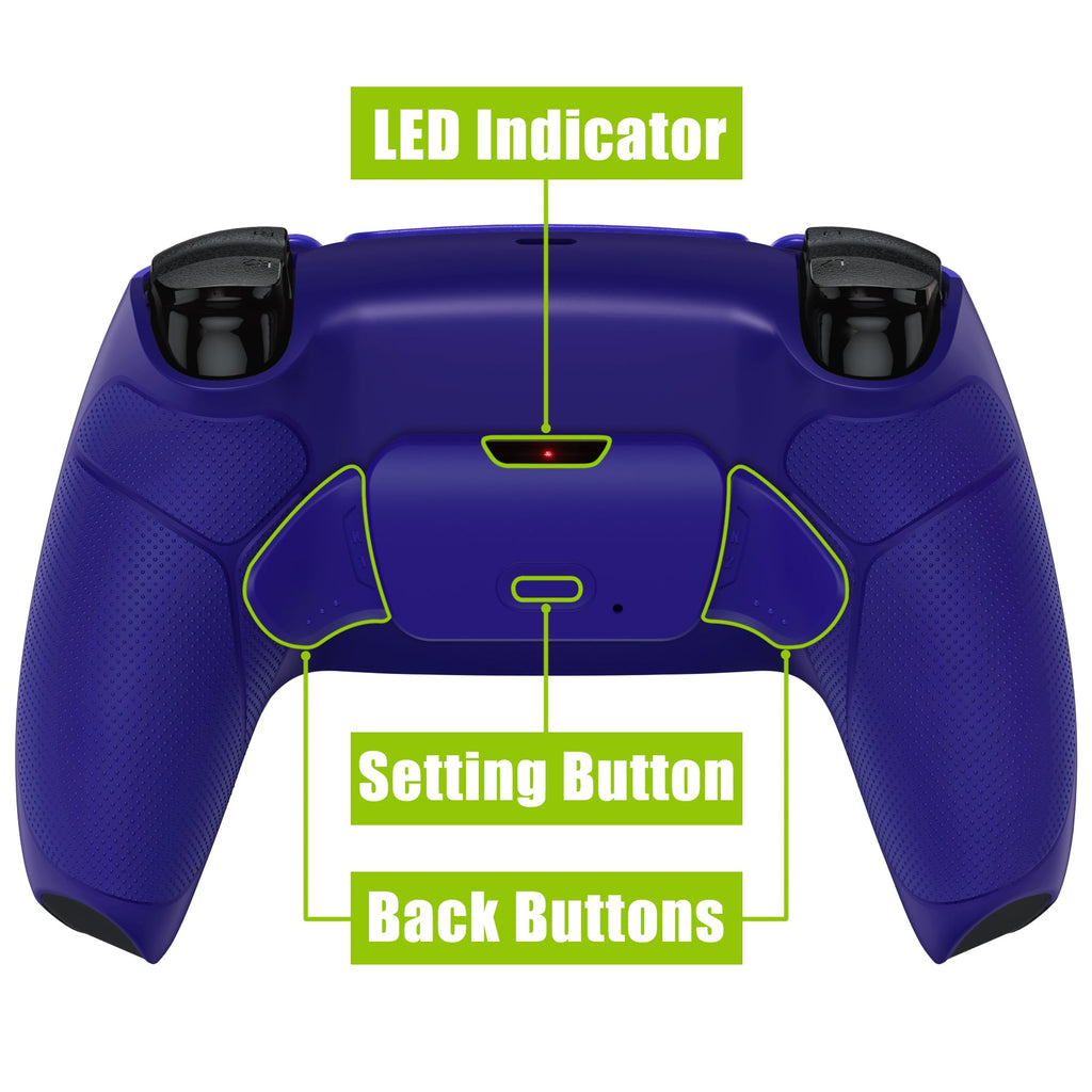 eXtremeRate Remappable RISE V3 Remap Kit for PS5 Controller BDM-030/040/050 - Rubberized Cobalt Blue eXtremeRate