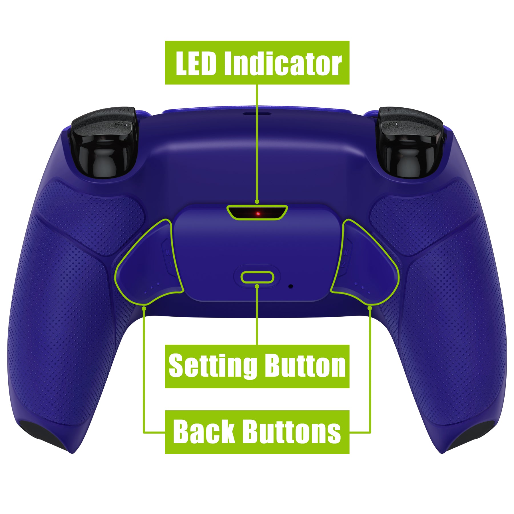 eXtremeRate Remappable RISE V3 Remap Kit for PS5 Controller BDM-030/040/050 - Rubberized Cobalt Blue eXtremeRate