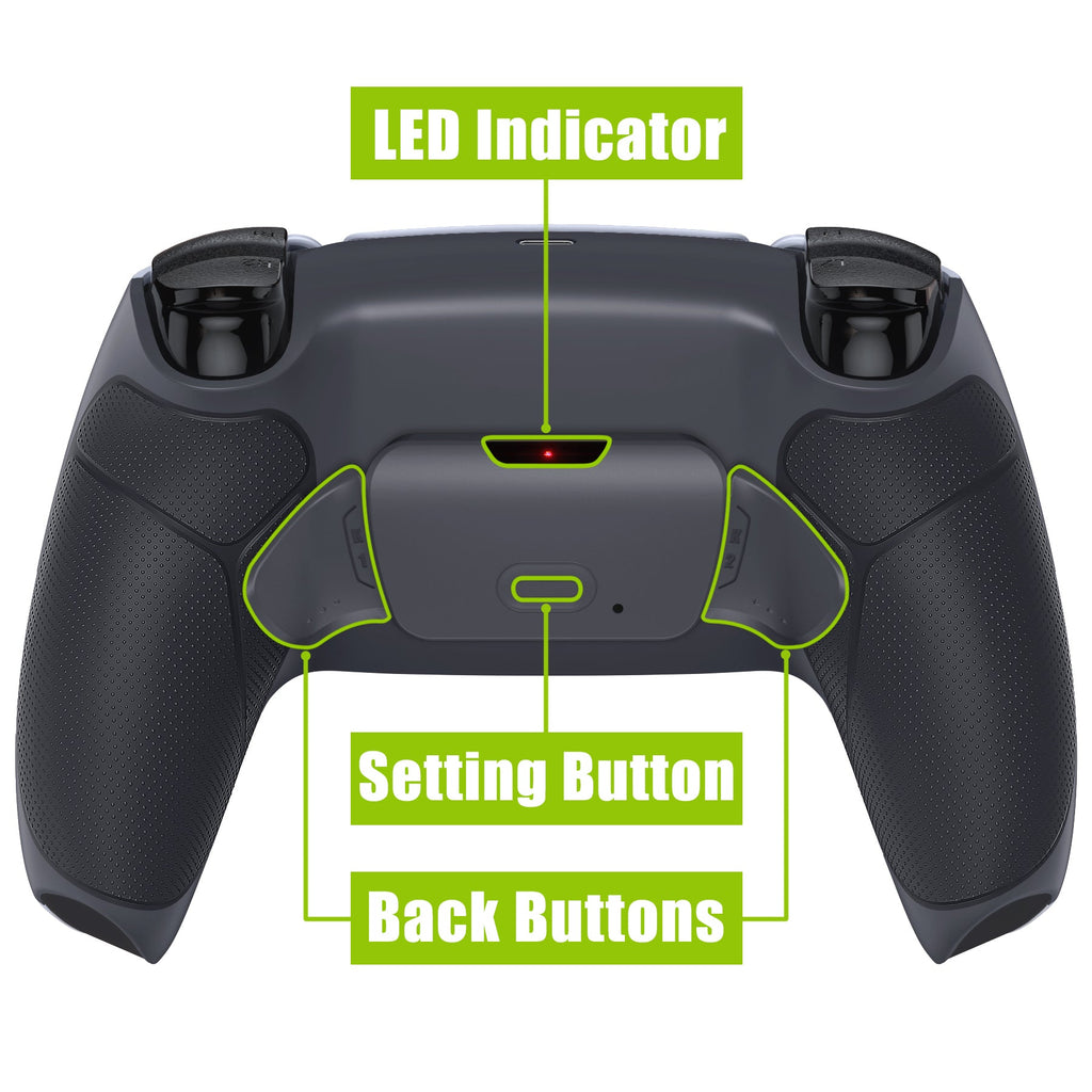 eXtremeRate Remappable RISE V3 Remap Kit for PS5 Controller BDM-030/040/050 - Rubberized Dark Gray eXtremeRate