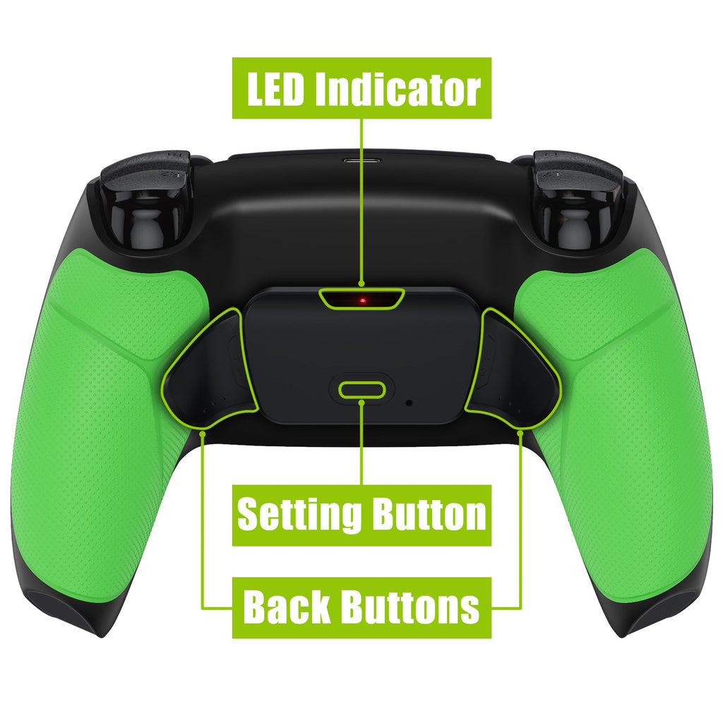 eXtremeRate Remappable RISE V3 Remap Kit for PS5 Controller BDM-030/040/050 - Rubberized Green eXtremeRate