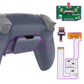 eXtremeRate Remappable RISE V3 Remap Kit for PS5 Controller BDM-030/040/050 - Rubberized Sterling Silver eXtremeRate
