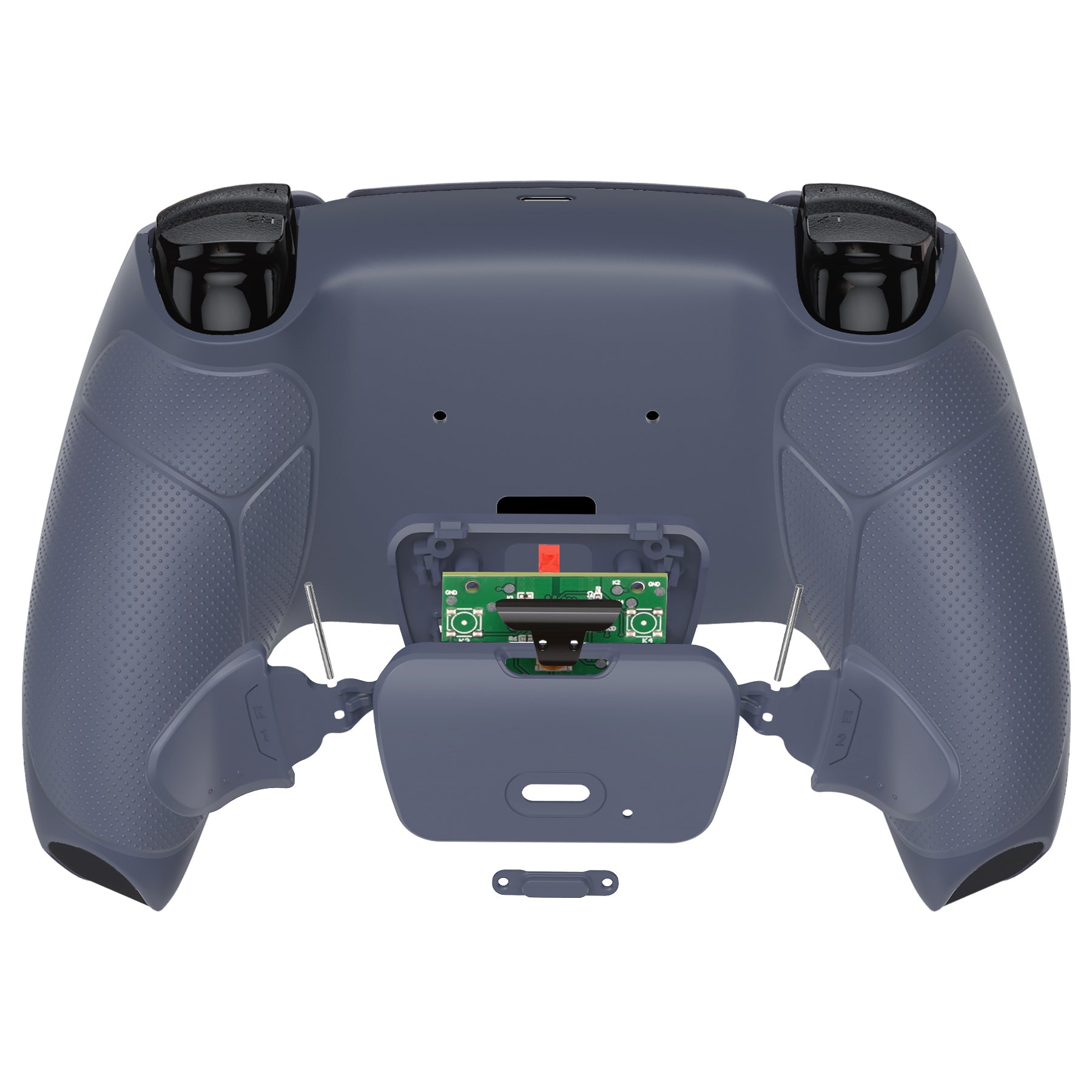 eXtremeRate Remappable RISE V3 Remap Kit for PS5 Controller BDM-030/040/050 - Rubberized Sterling Silver eXtremeRate