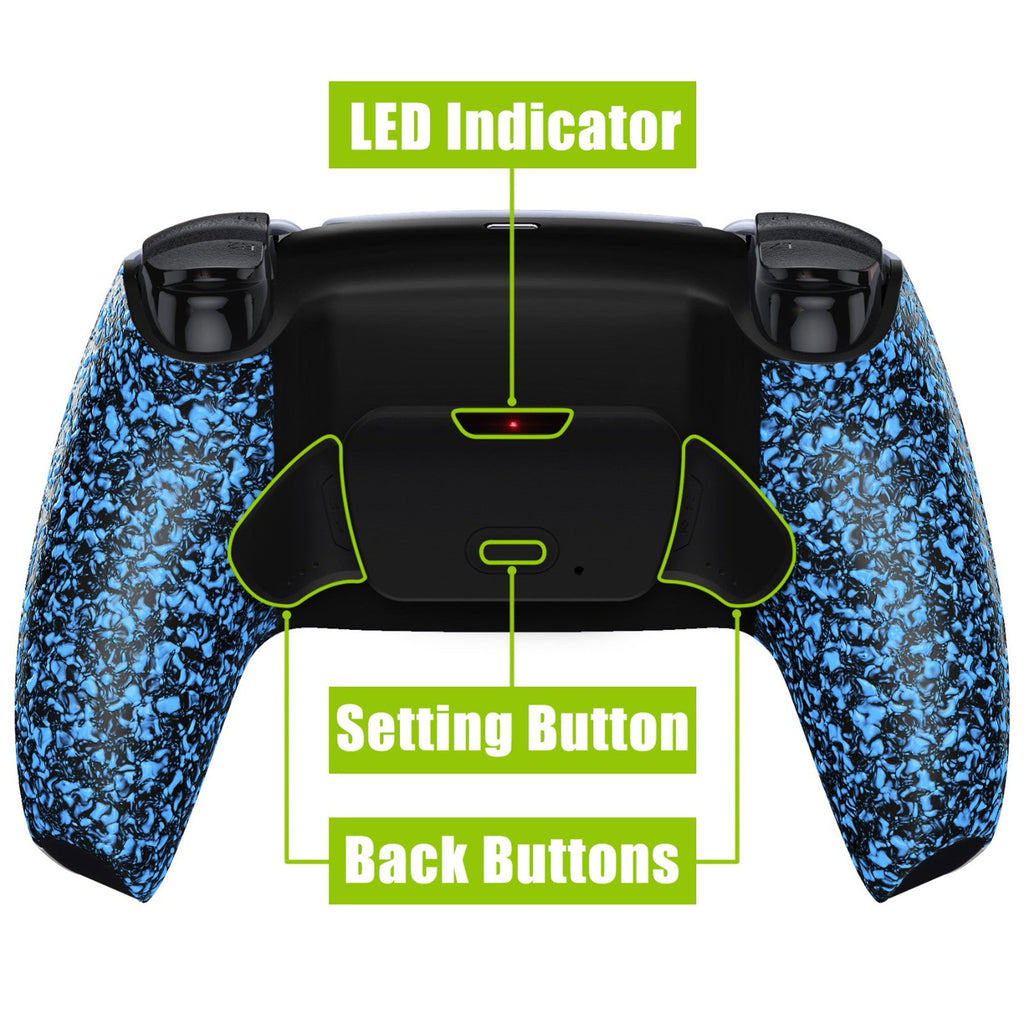 eXtremeRate Remappable RISE V3 Remap Kit for PS5 Controller BDM-030/040/050 - Textured Blue eXtremeRate