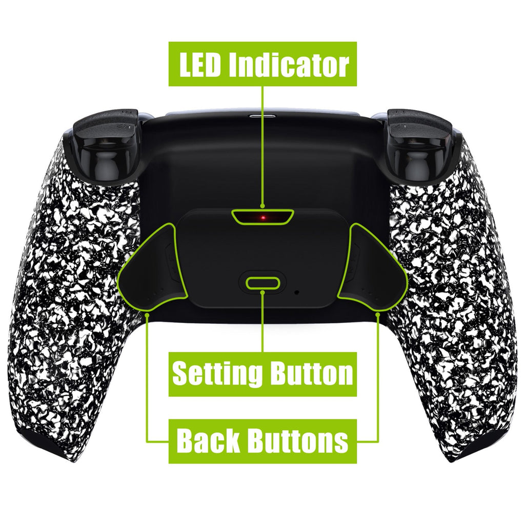 eXtremeRate Remappable RISE V3 Remap Kit for PS5 Controller BDM-030/040/050 - Textured White eXtremeRate