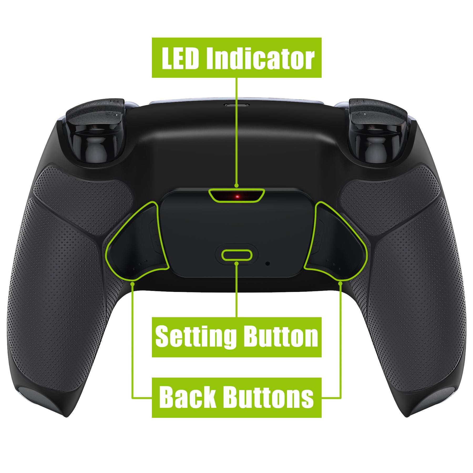 eXtremeRate Remappable RISE V4 Remap Kit for PS5 Controller BDM-030/040/050/060 - Rubberized Black eXtremeRate