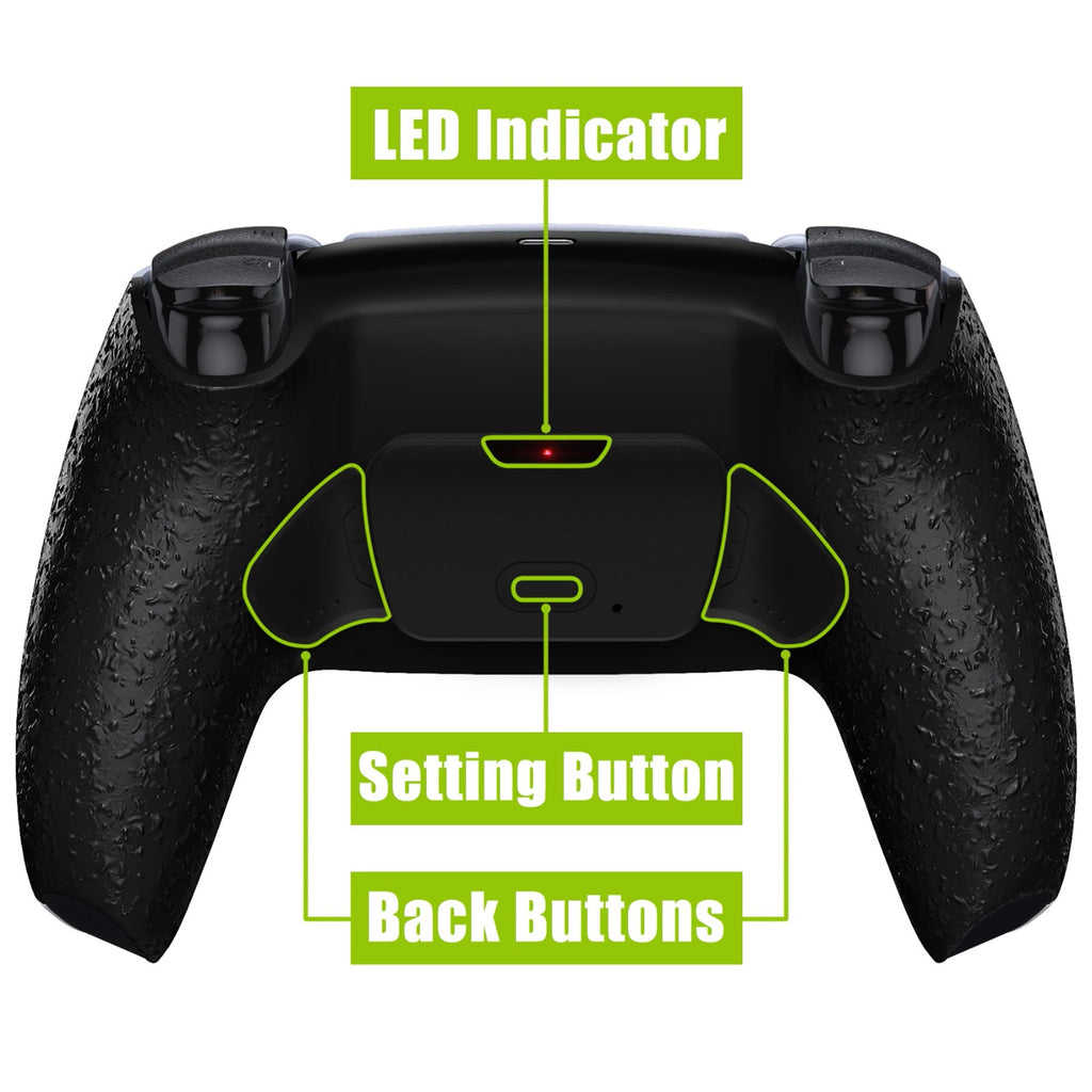 eXtremeRate Remappable RISE V4 Remap Kit for PS5 Controller BDM-030/040/050/060 - Textured Black eXtremeRate