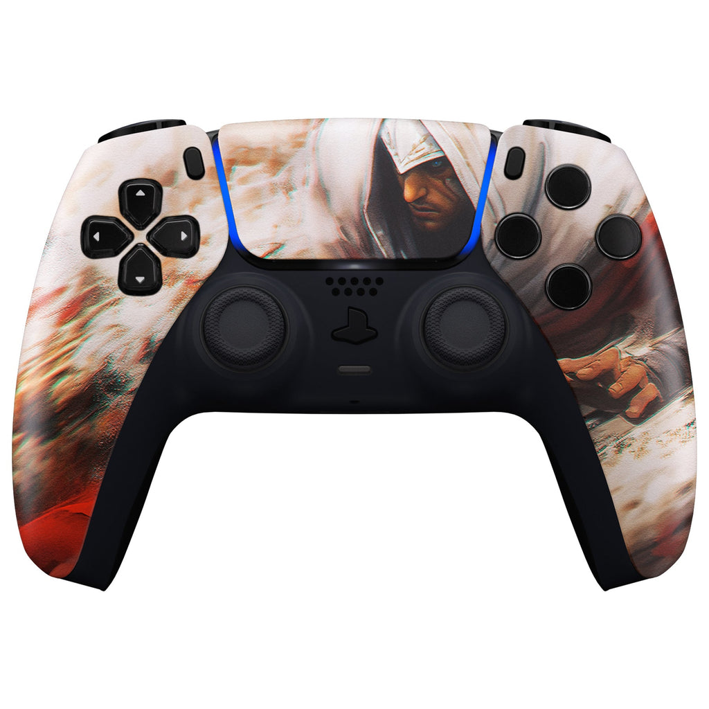 eXtremeRate Replacement Front Housing Shell with Touchpad Compatible with PS5 Controller BDM-010/020/030/040/050 - Assassin eXtremeRate