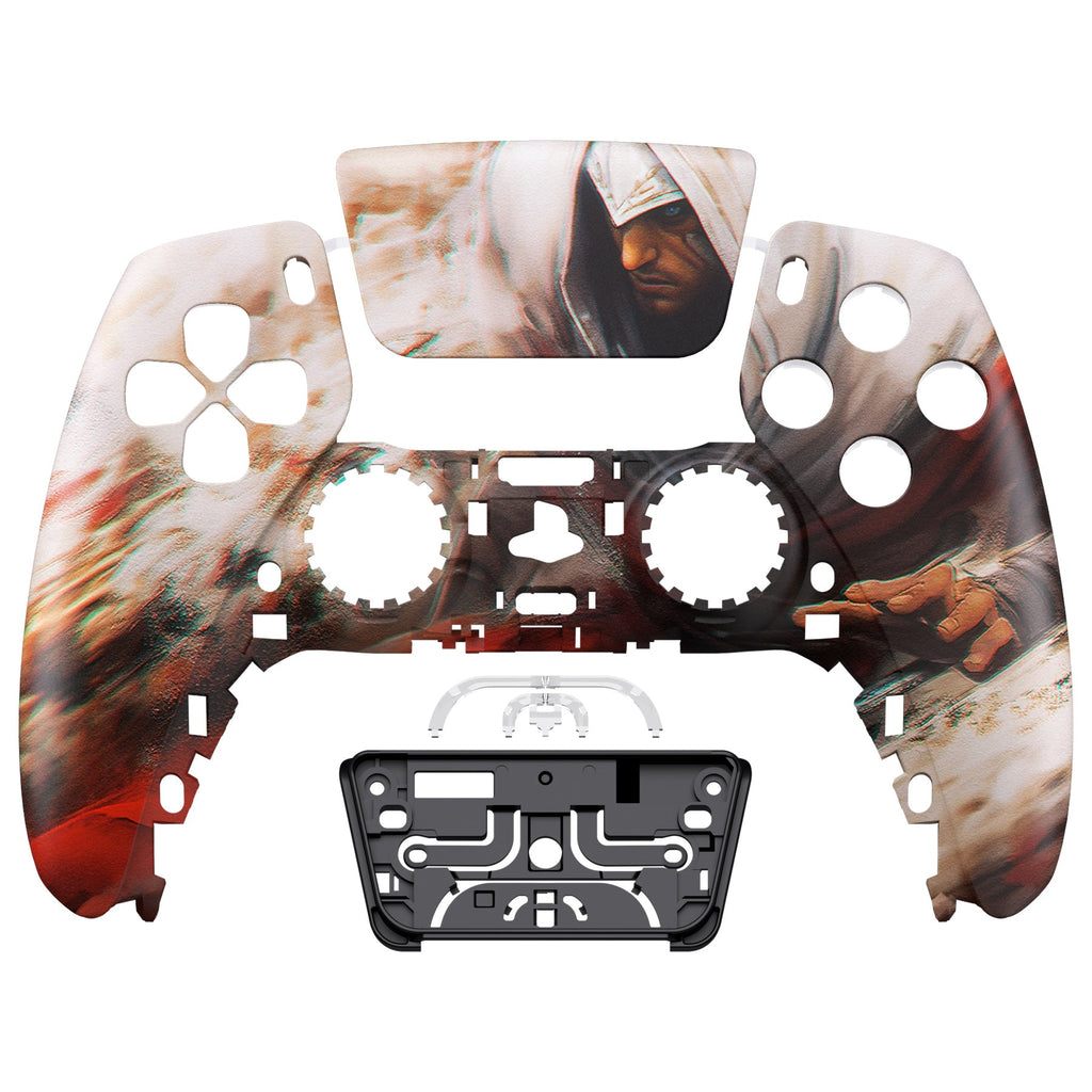 eXtremeRate Replacement Front Housing Shell with Touchpad Compatible with PS5 Controller BDM-010/020/030/040/050 - Assassin eXtremeRate