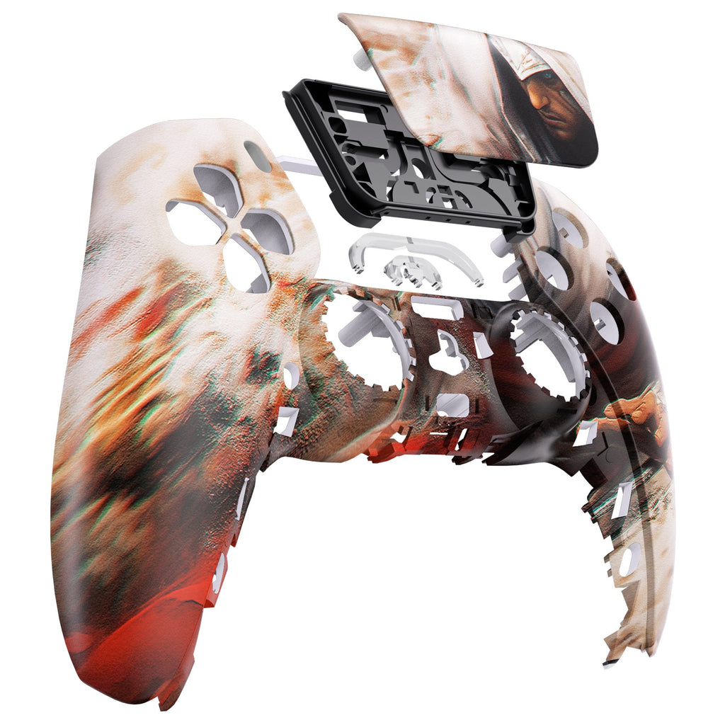 eXtremeRate Replacement Front Housing Shell with Touchpad Compatible with PS5 Controller BDM-010/020/030/040/050 - Assassin eXtremeRate