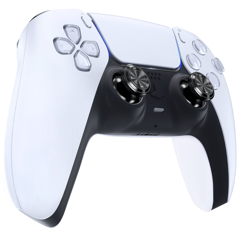 eXtremeRate Replacement Aluminum Metal Thumbsticks Compatible with PS5 & PS4 Controller - Dark Gray eXtremeRate