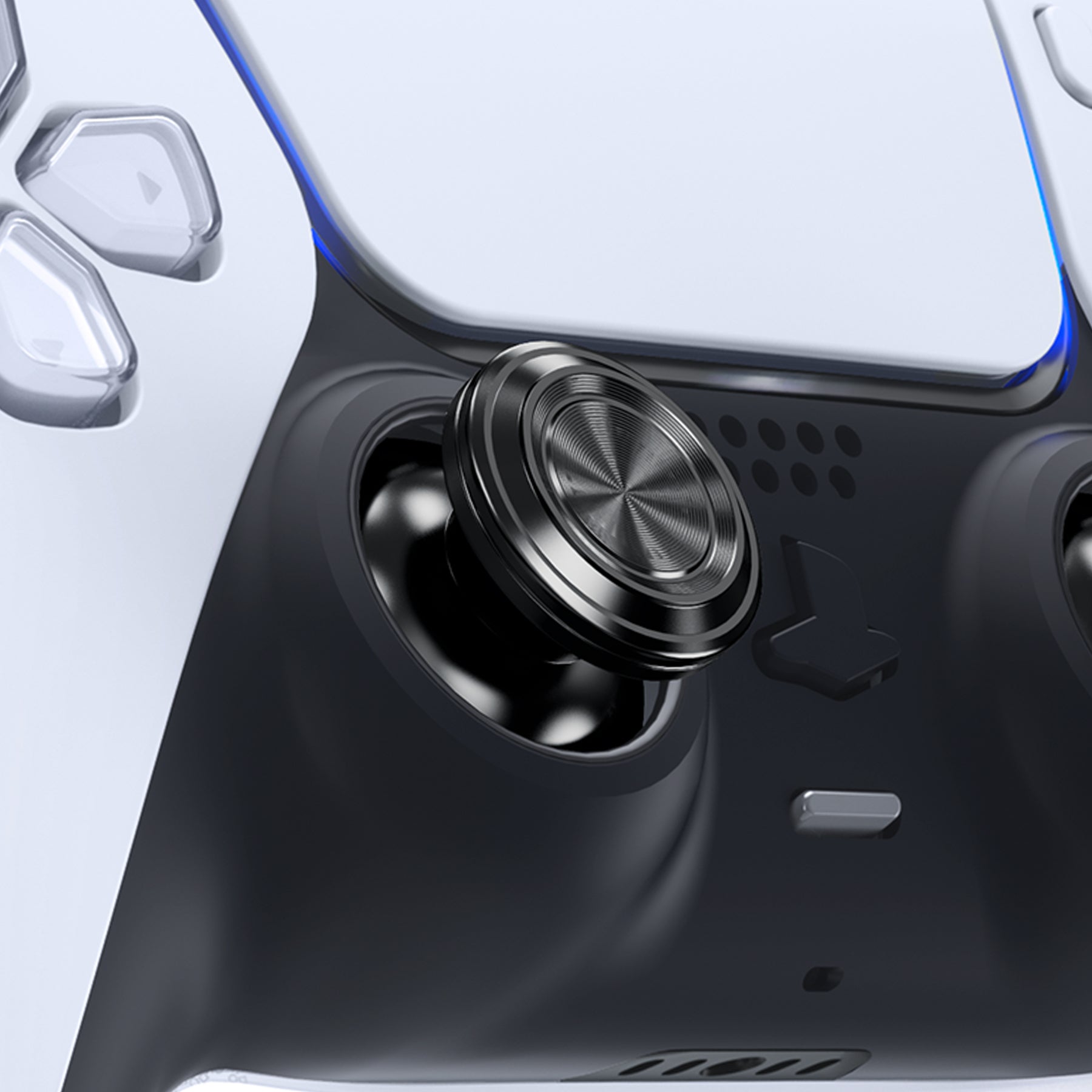 eXtremeRate Replacement Aluminum Metal Thumbsticks Compatible with PS5 & PS4 Controller - Dark Gray eXtremeRate