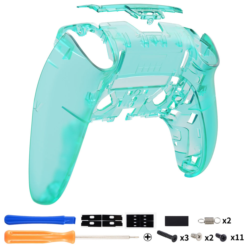 eXtremeRate Replacement Back Housing Bottom Shell Compatible with PS5 Edge Controller - Emerald Green eXtremeRate