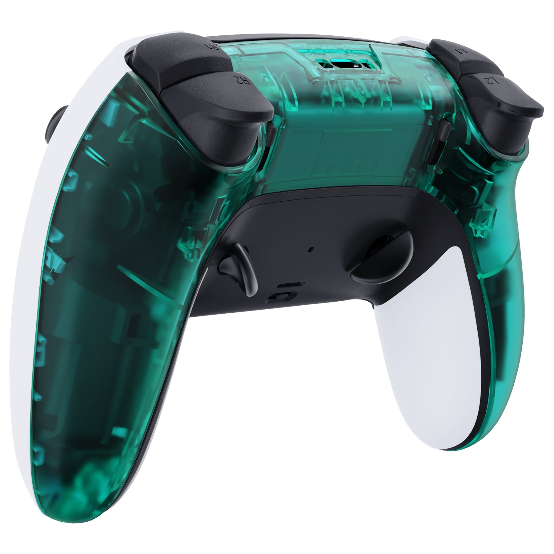 eXtremeRate Replacement Back Housing Bottom Shell Compatible with PS5 Edge Controller - Emerald Green eXtremeRate