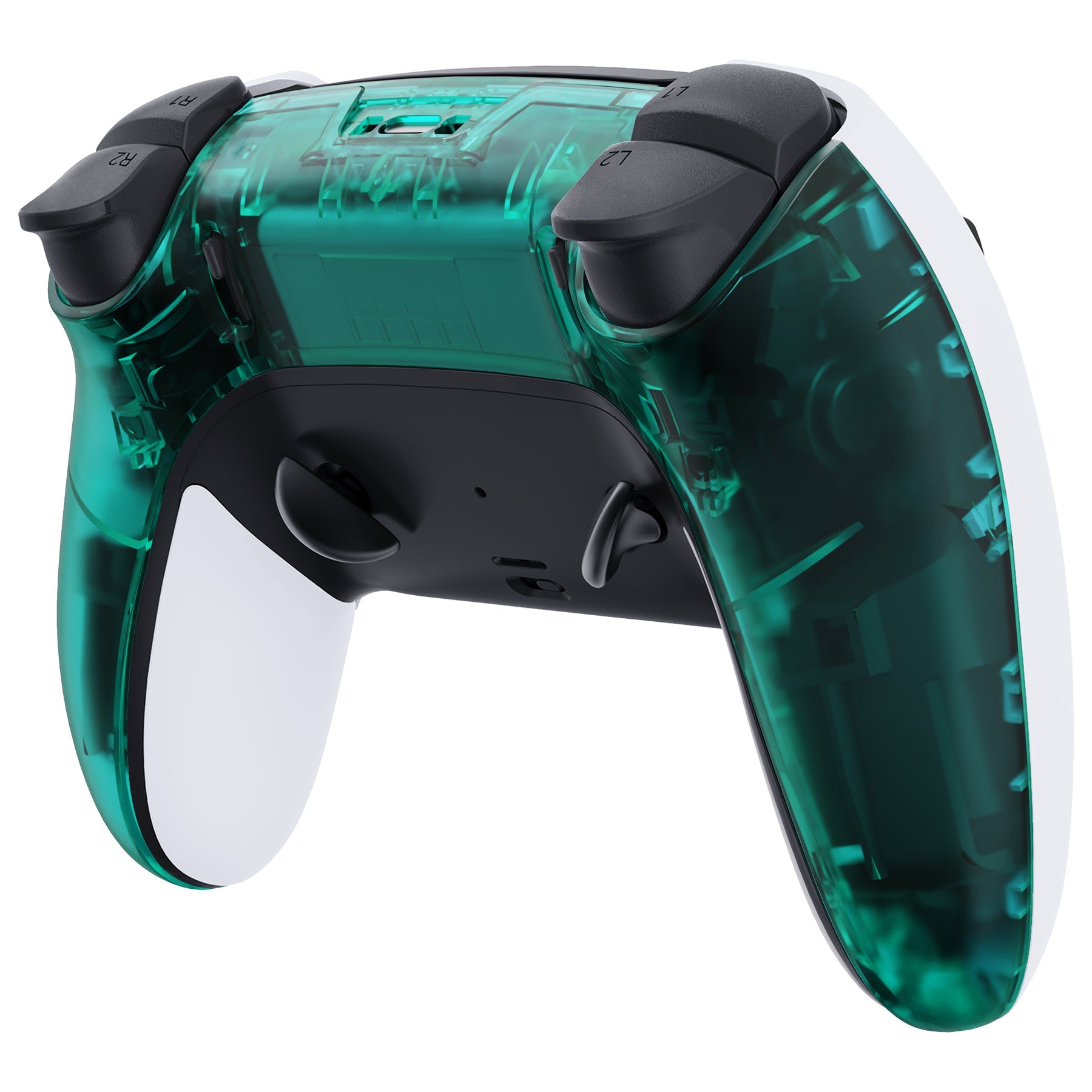 eXtremeRate Replacement Back Housing Bottom Shell Compatible with PS5 Edge Controller - Emerald Green eXtremeRate