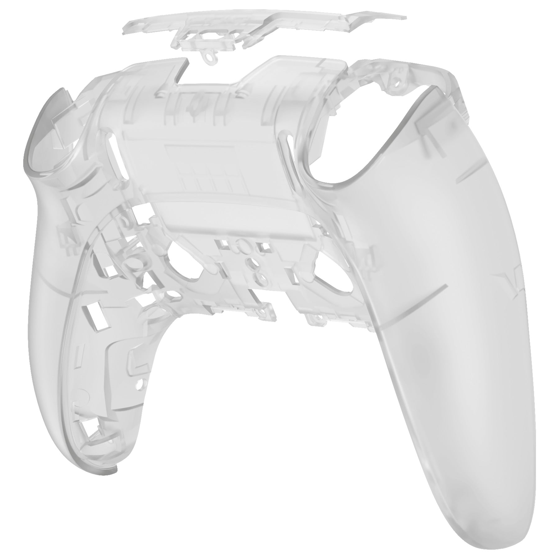 eXtremeRate Replacement Back Housing Bottom Shell Compatible with PS5 Edge Controller - Glow in Dark - Green eXtremeRate