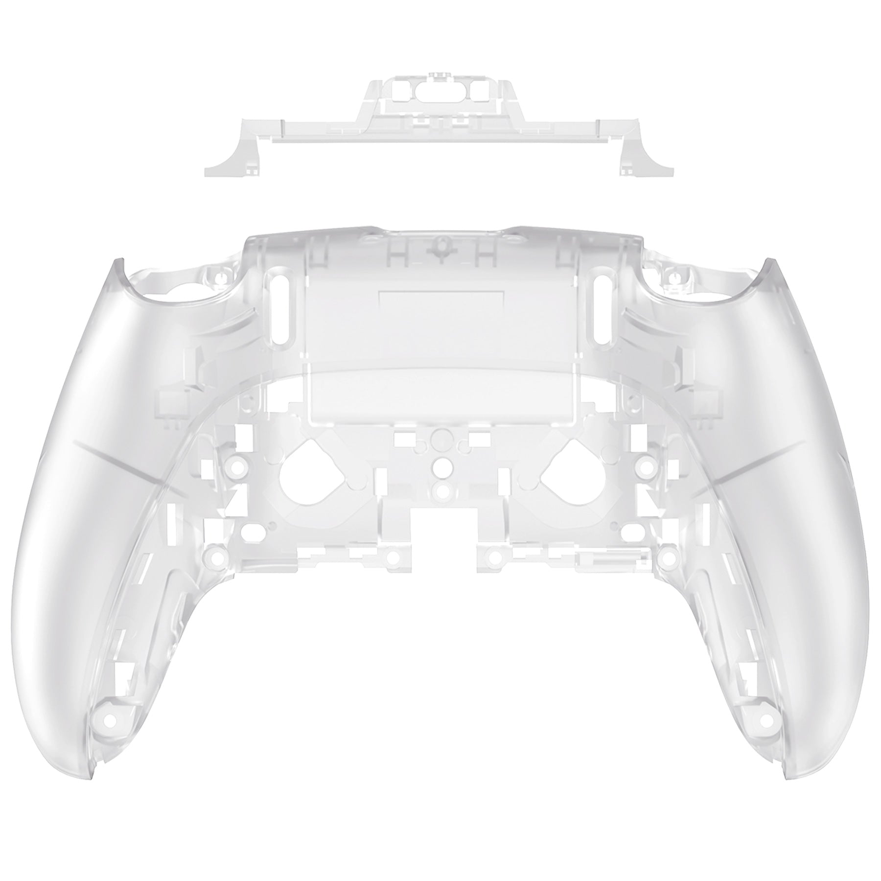 eXtremeRate Replacement Back Housing Bottom Shell Compatible with PS5 Edge Controller - Glow in Dark - Green eXtremeRate