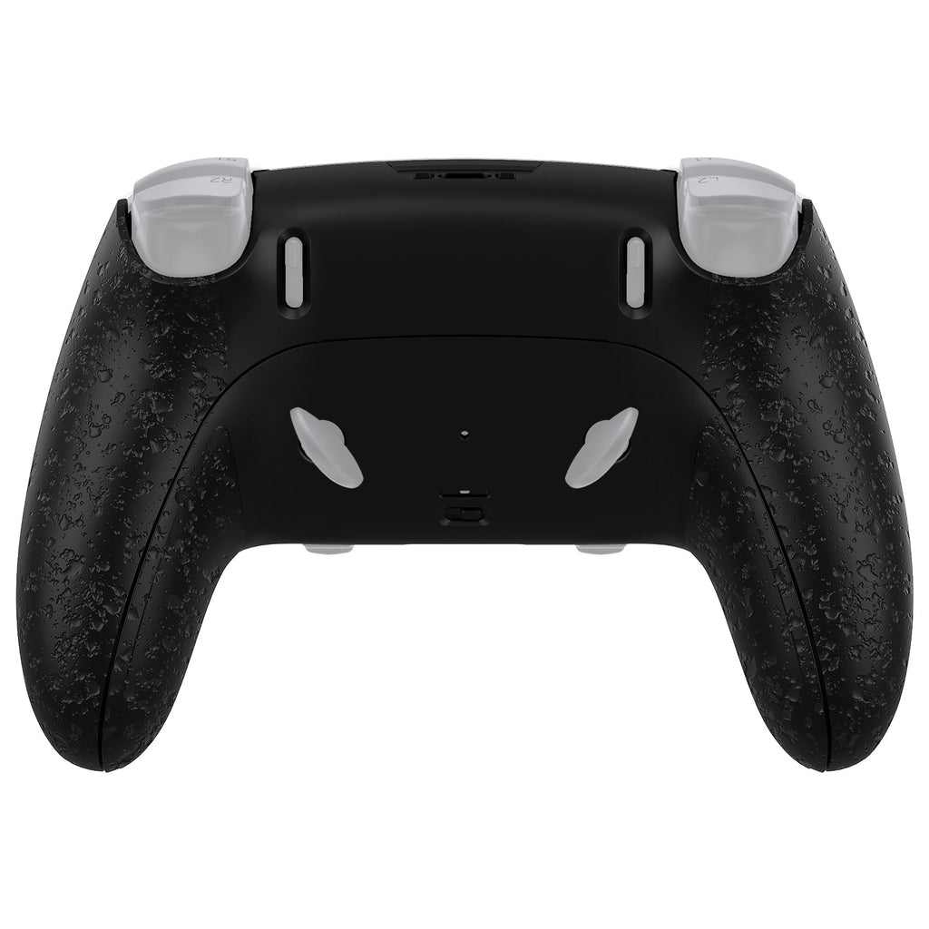 eXtremeRate Replacement Back Housing Bottom Shell & Clip Shell Compatible with PS5 Edge Controller -  Textured Black eXtremeRate