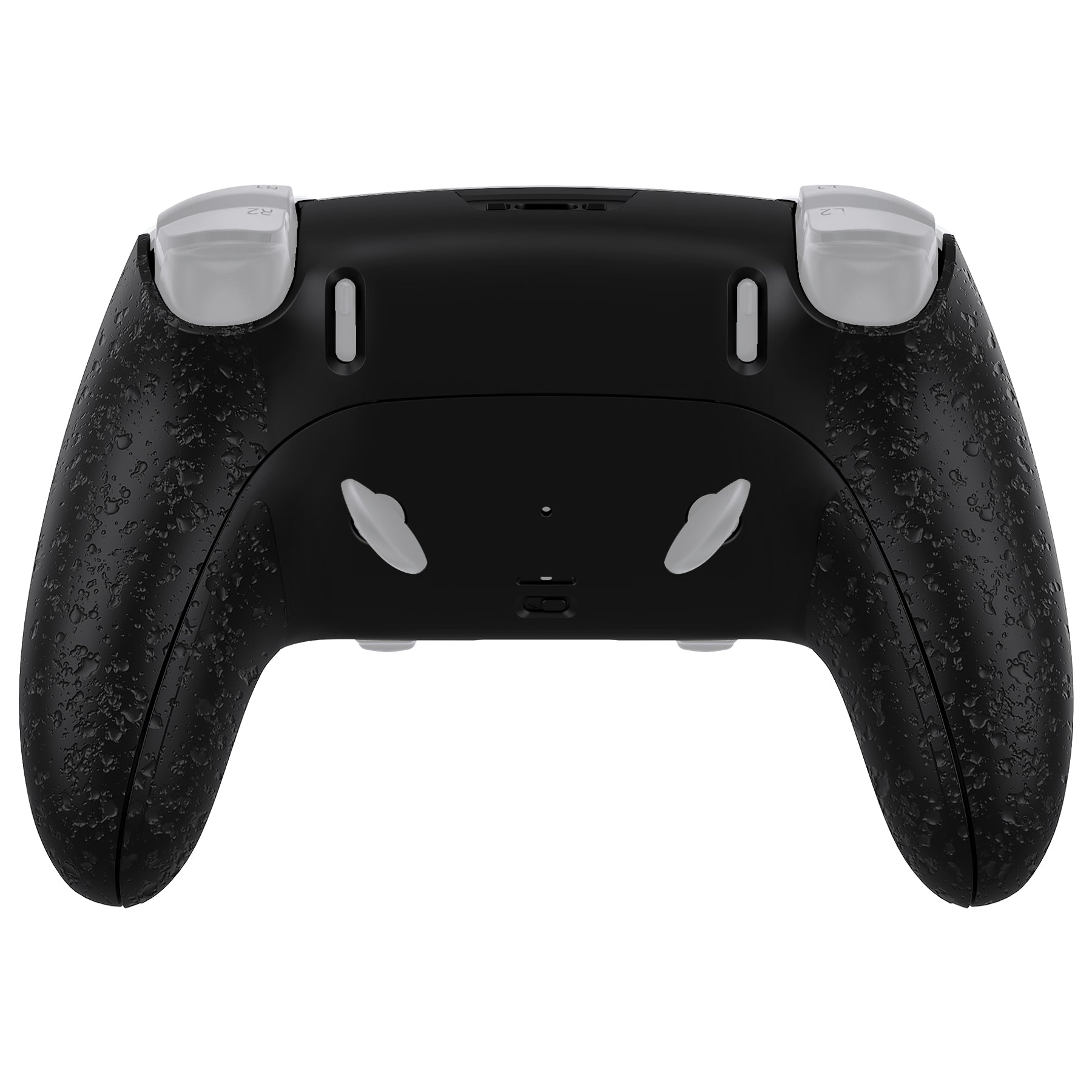 eXtremeRate Replacement Back Housing Bottom Shell & Clip Shell Compatible with PS5 Edge Controller -  Textured Black eXtremeRate