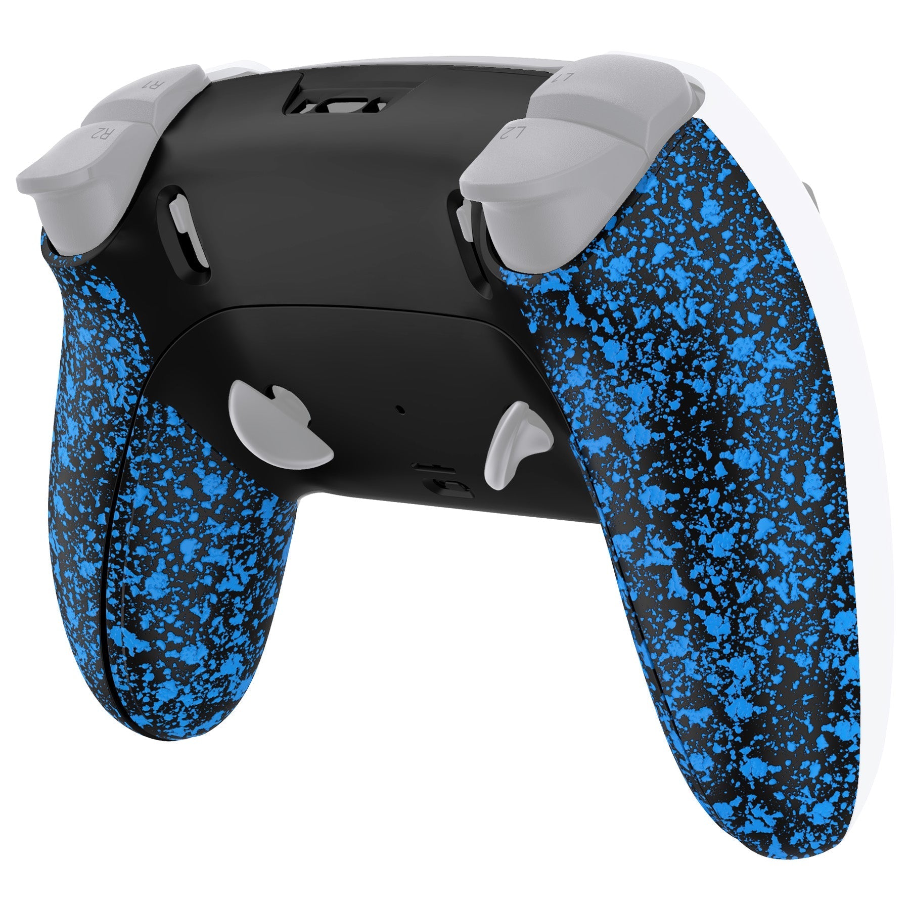 eXtremeRate Replacement Back Housing Bottom Shell & Clip Shell Compatible with PS5 Edge Controller -  Textured Blue eXtremeRate