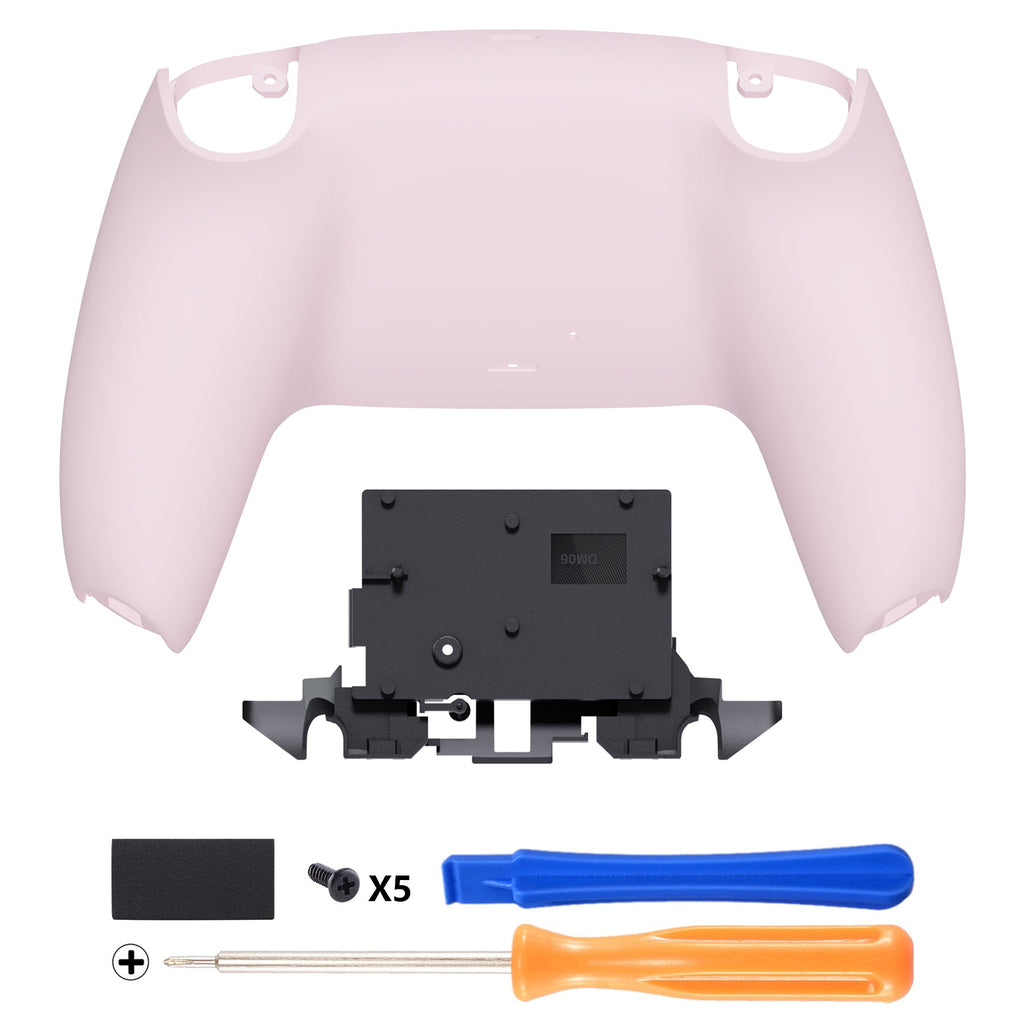 eXtremeRate Replacement Back Housing Bottom Shell for PS5 Controller BDM-010/020/030/040/050/060 - Cherry Blossoms Pink eXtremeRate