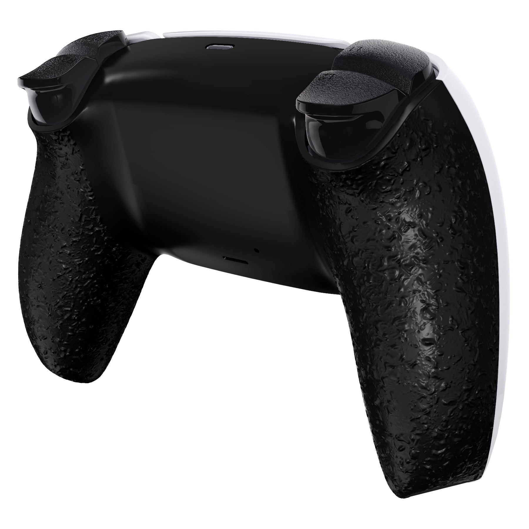 eXtremeRate Replacement Back Housing Bottom Shell for PS5 Controller BDM-010/020/030/040/050/060 - Textured Black eXtremeRate