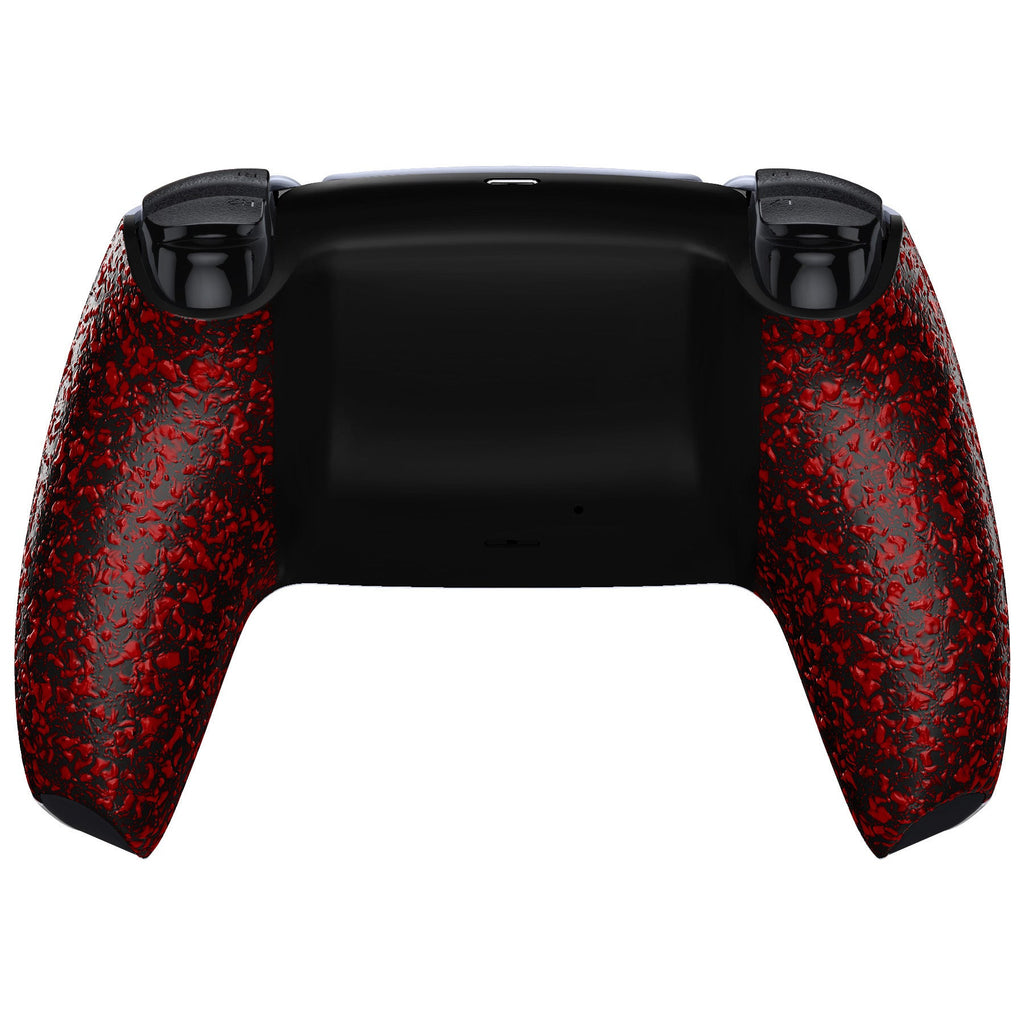eXtremeRate Replacement Back Housing Bottom Shell for PS5 Controller BDM-010/020/030/040/050/060 - Textured Red eXtremeRate