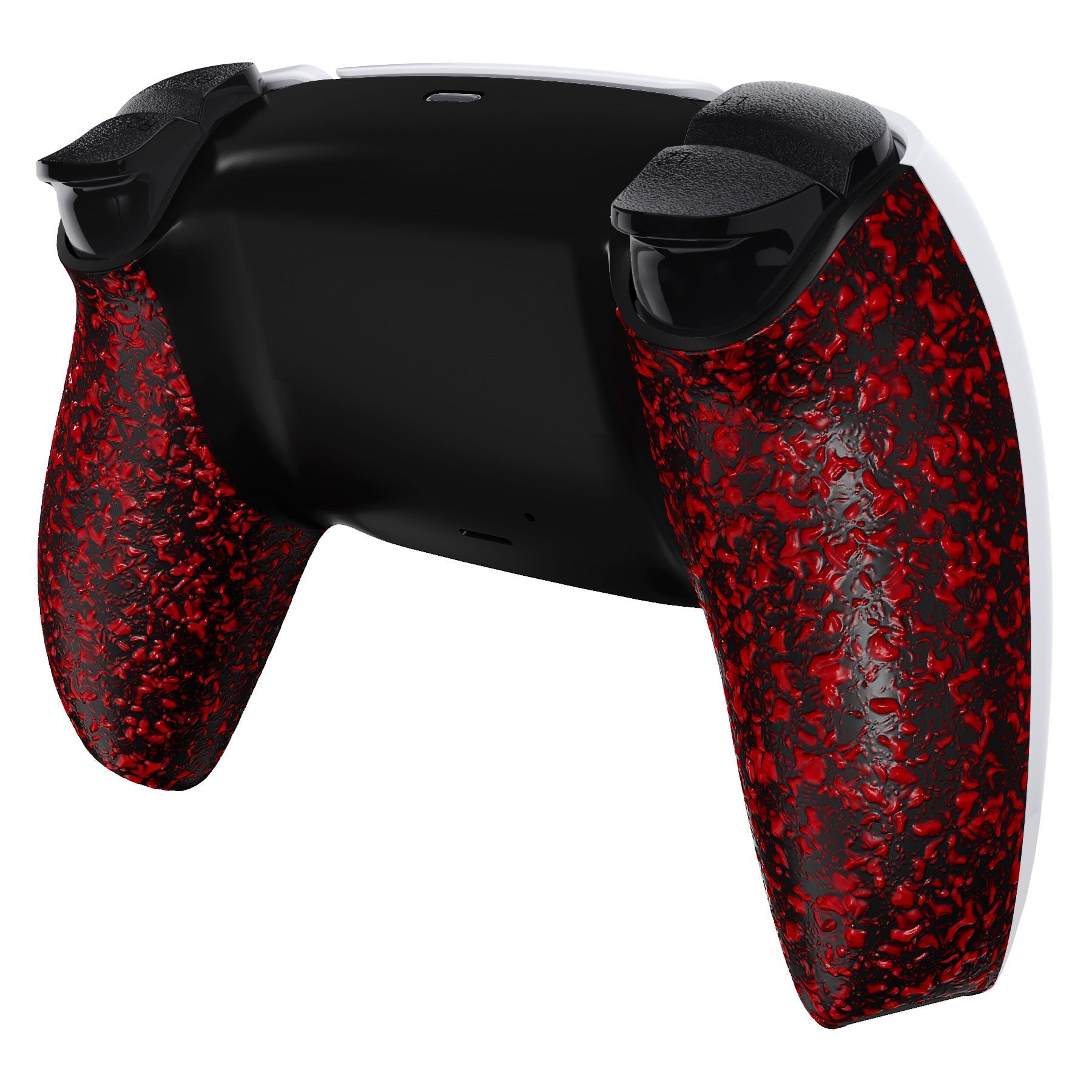 eXtremeRate Replacement Back Housing Bottom Shell for PS5 Controller BDM-010/020/030/040/050/060 - Textured Red eXtremeRate