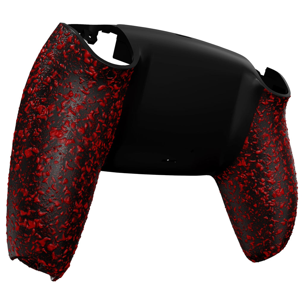 eXtremeRate Replacement Back Housing Bottom Shell for PS5 Controller BDM-010/020/030/040/050/060 - Textured Red eXtremeRate
