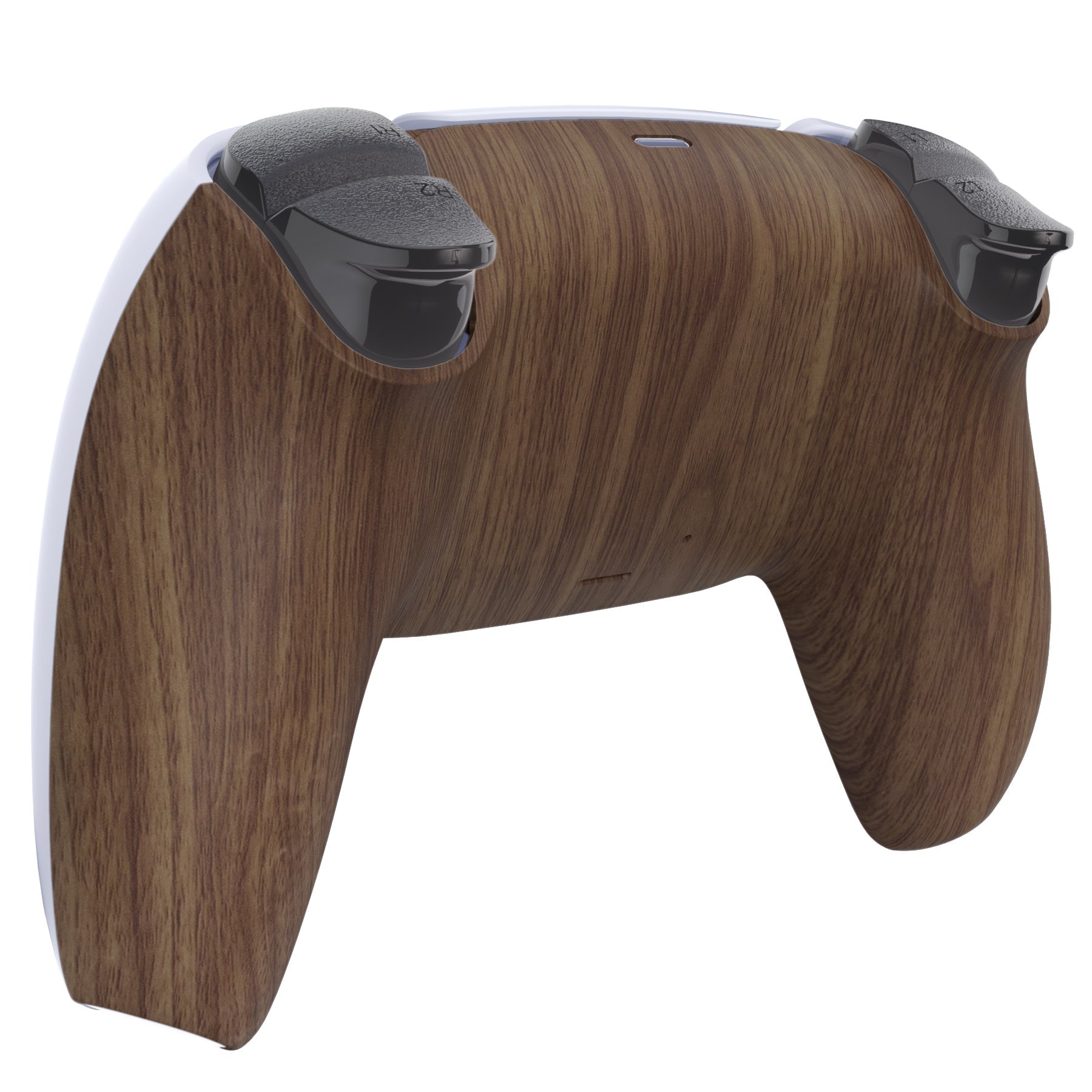 eXtremeRate Replacement Back Housing Bottom Shell for PS5 Controller BDM-010/020/030/040/050/060 - Wood Grain eXtremeRate