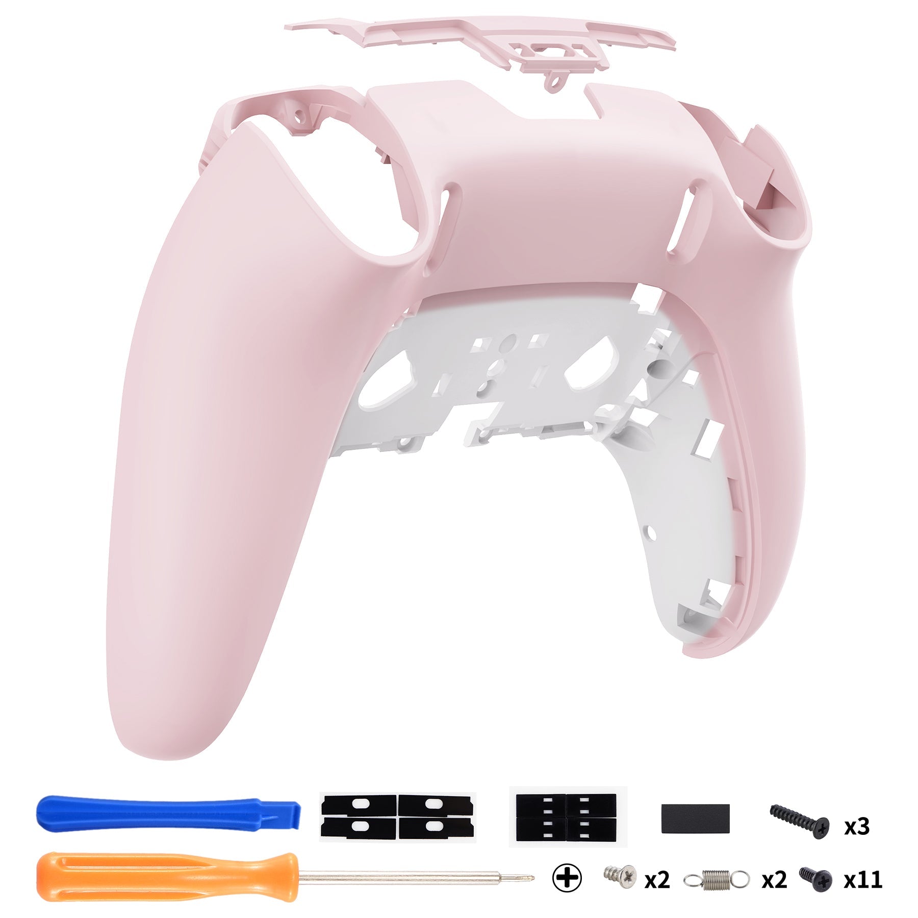 eXtremeRate Replacement Back Housing Bottom Shell Compatible with PS5 Edge Controller - Cherry Blossoms Pink eXtremeRate