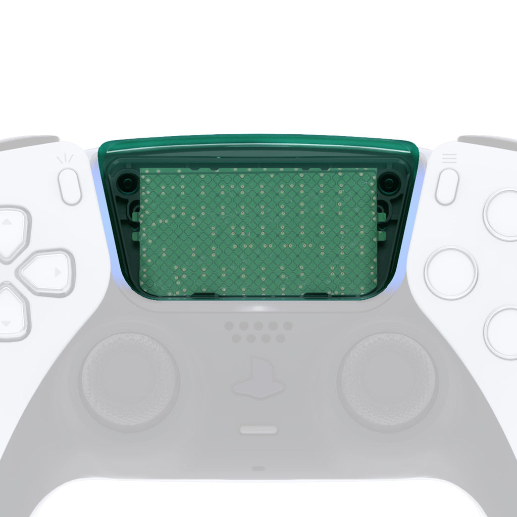 eXtremeRate Replacement Custom Touchpad Cover Compatible with PS5 Controller BDM-010/020/030/040/050/060 - Emerald Green eXtremeRate
